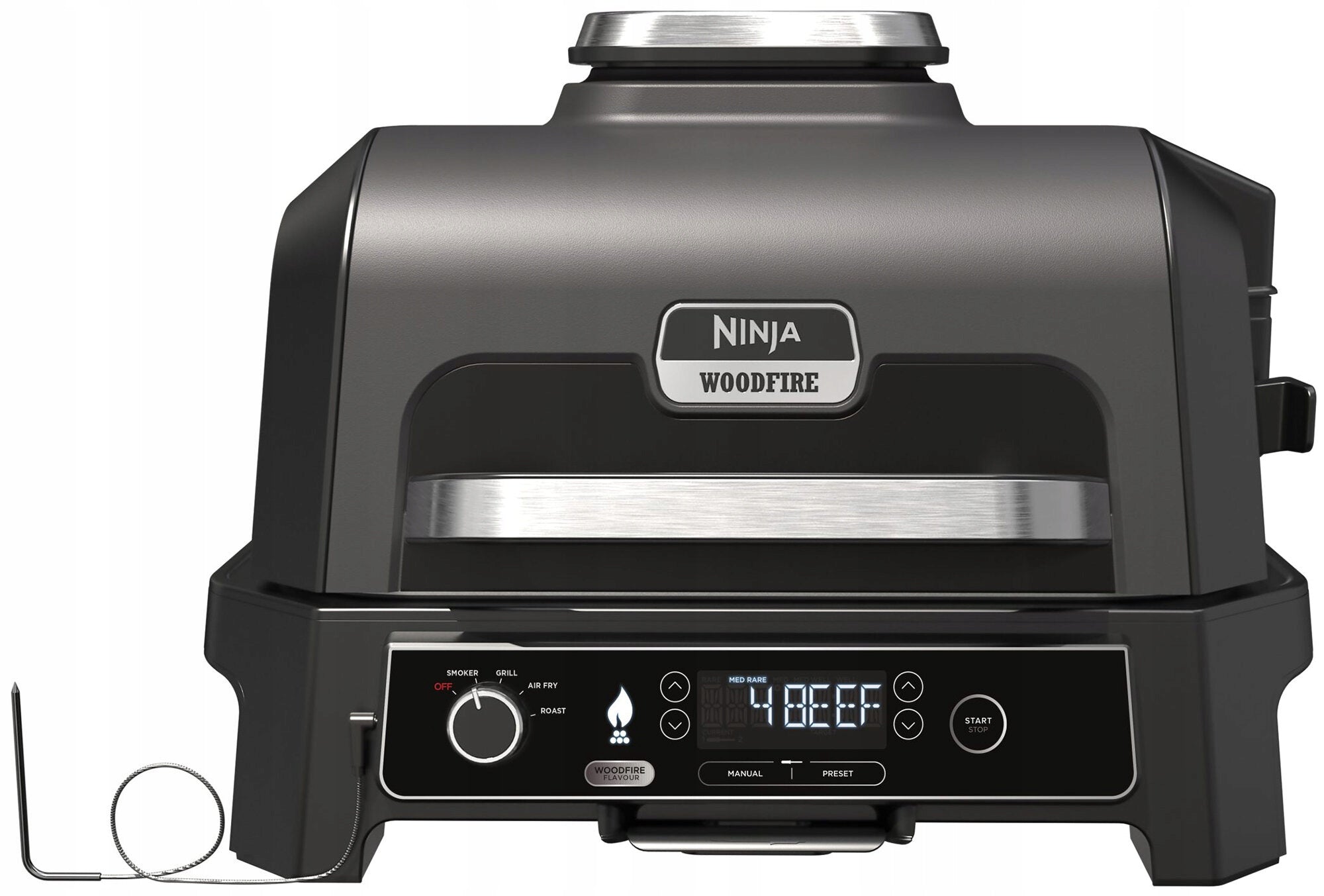 BBQ Electric Grill Ninja Woodfire Pro XL OG850EU 1395cm2 MEAT PROBE Brand Ninja