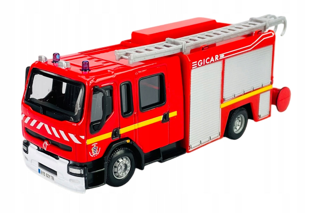 BBURAGO EMERGENCY RENAULT PREMIUM FIRE BRIGADE 16cm NEW METAL 32002