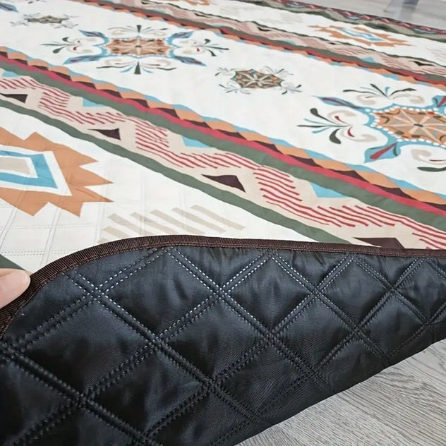 BEACH BLANKET PICNIC MAT 200X200 WATERPROOF LARGE XXL QUILTED Manufacturer code Mata piknikowa plażowa duża 200x200cm zwijana