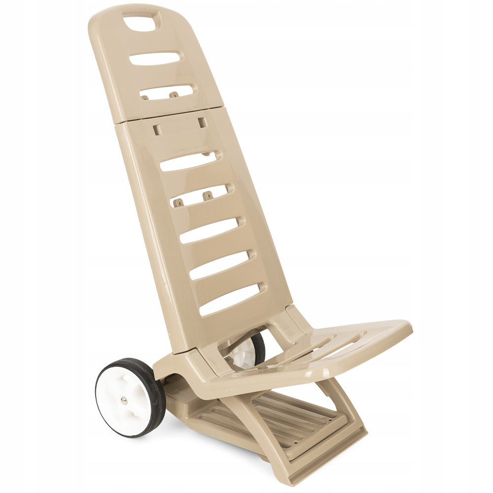 BEACH CHAIR FOLDING GARDEN CHAIR TOURIST TRANSPORT TROLLEY 120KG. Manufacturer code 7375726607899
