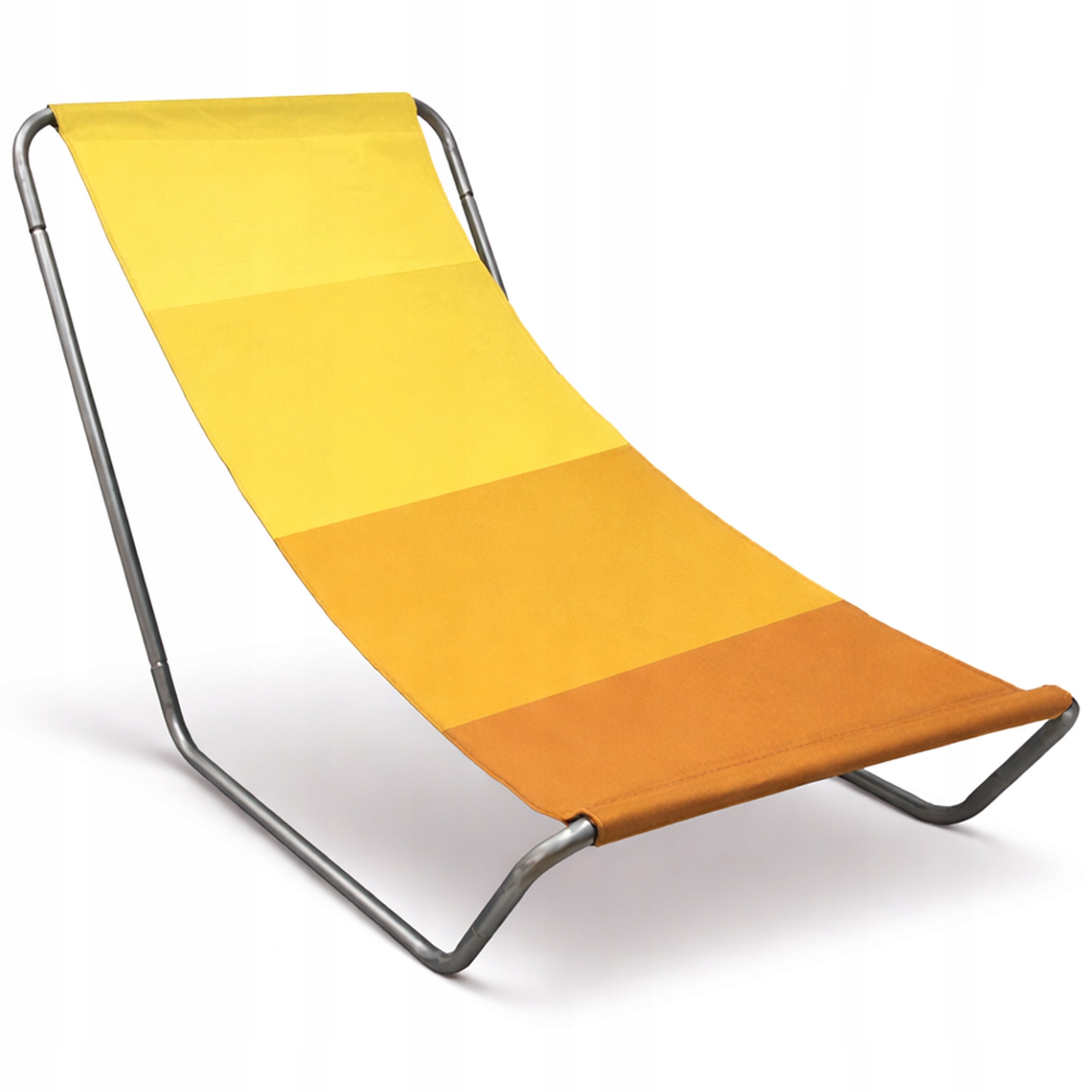 BEACH CHAIR FOLDING WITH COVER LIGHT HIKING ELLA YELLOW STRIPES