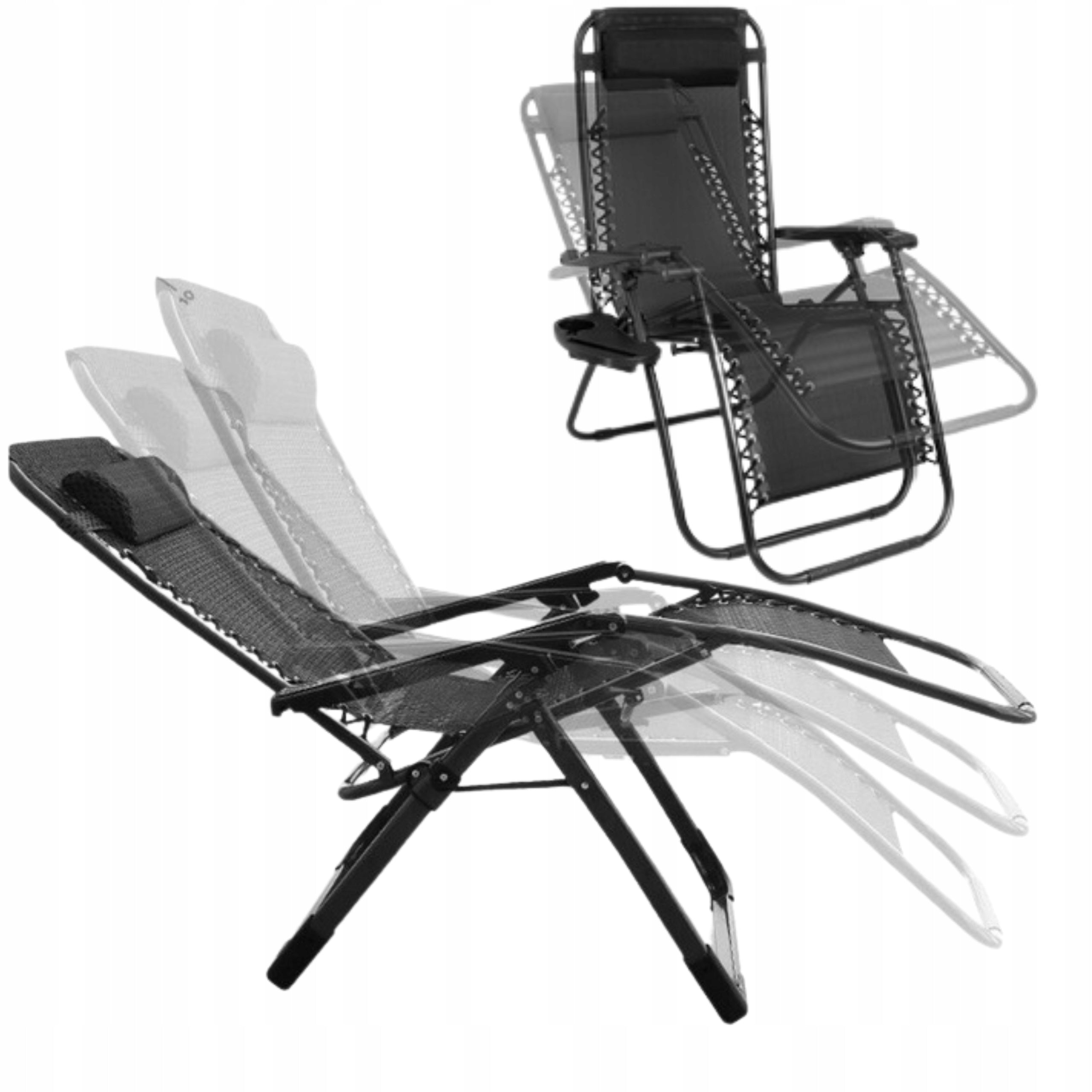 BEACH CHAIR FOLDINGFOR GARDEN ARMCHAIR TOURIST CHAIR +TABLE Frame material steel