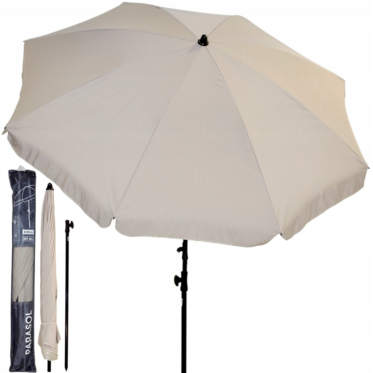 BEACH GARDEN UMBRELLA FOR BALCONY TERRACE BROKEN 185cm + COVER