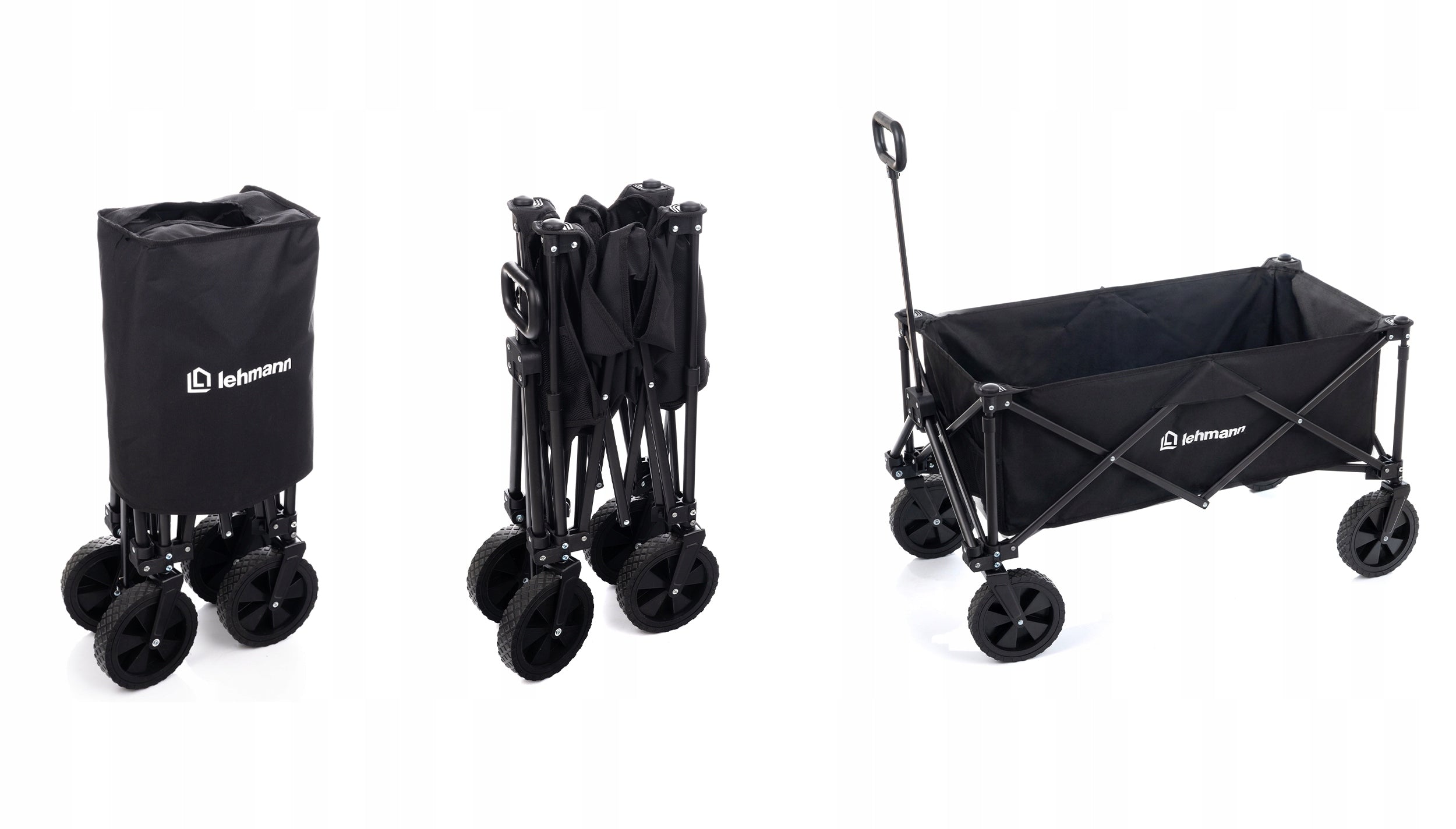 BEACH HIKING CART GARDEN OFF-ROAD TRANSPORT FOLDING WHEELS 360 Kind trolley