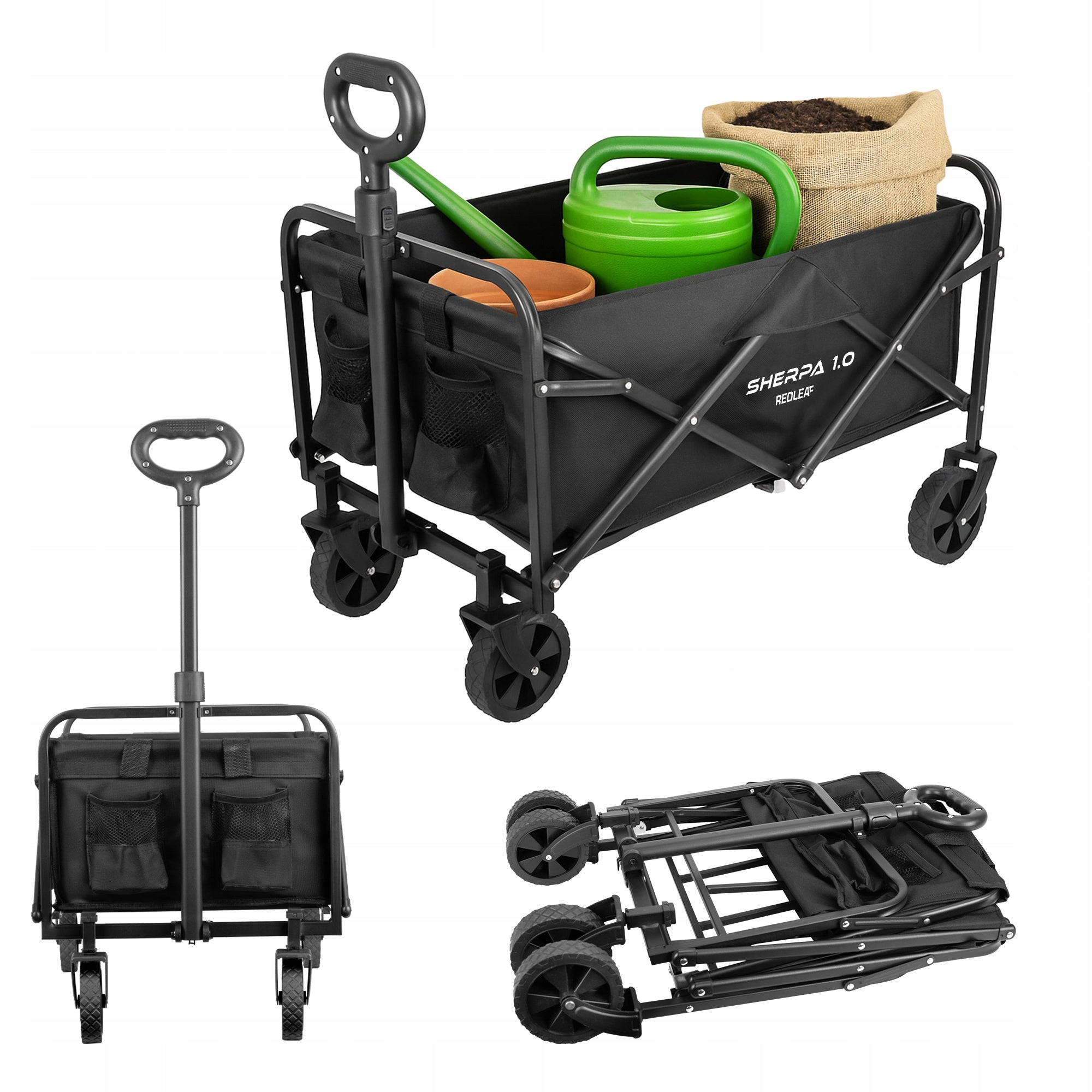 BEACH HIKING TROLLEY FOLDING GARDEN LARGE 80L 100KG MESH FREEBIE Capacity 80 l