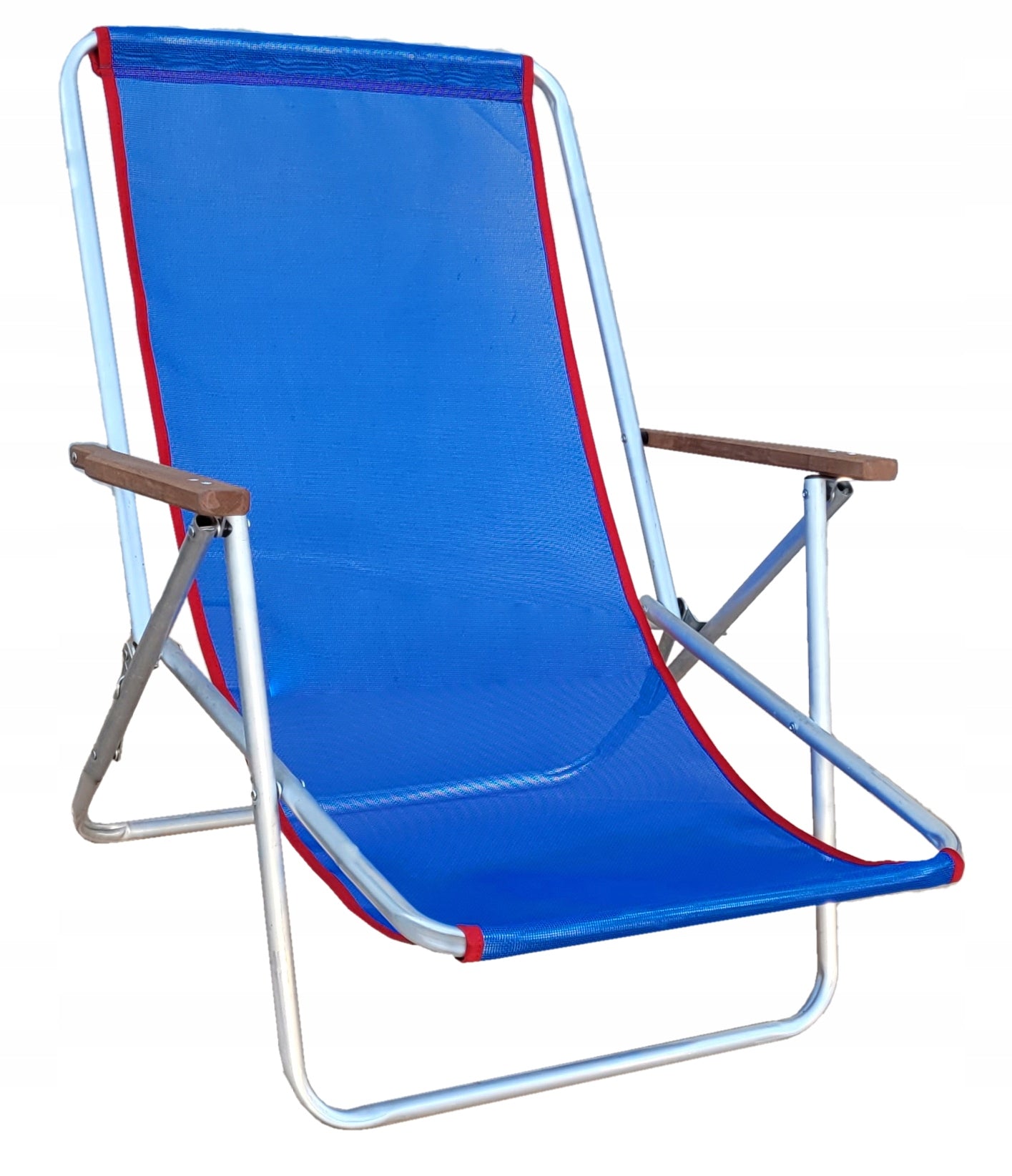 BEACH LOUNGER ALUMINUM LIGHT 2kg STRONG 120kg GARDEN FOLDING PIKNIK