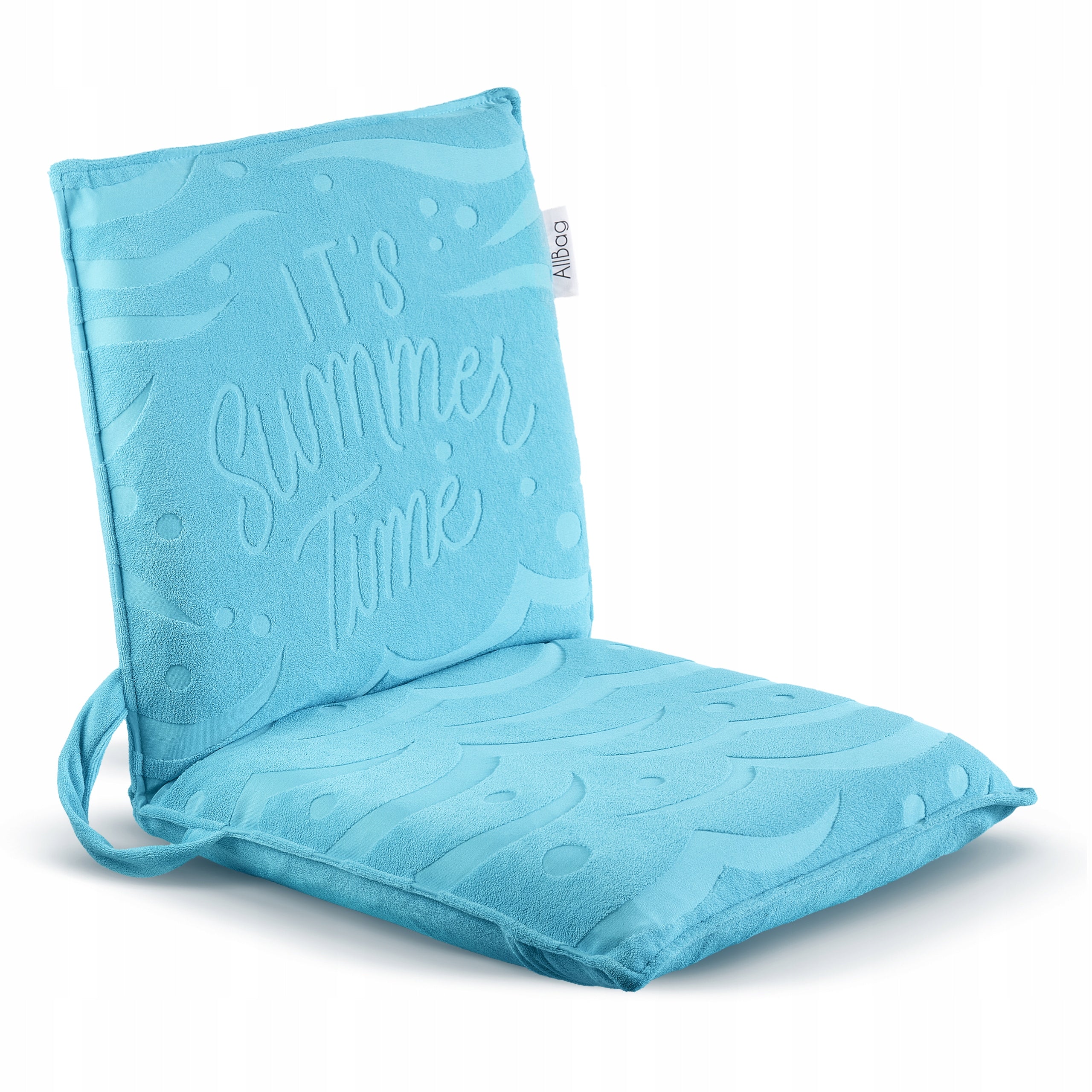 BEACH LOUNGER FOLDING BLUE Summer Time LIGHTWEIGHT PORTABLE 150KG Manufacturer code LEŻAK011