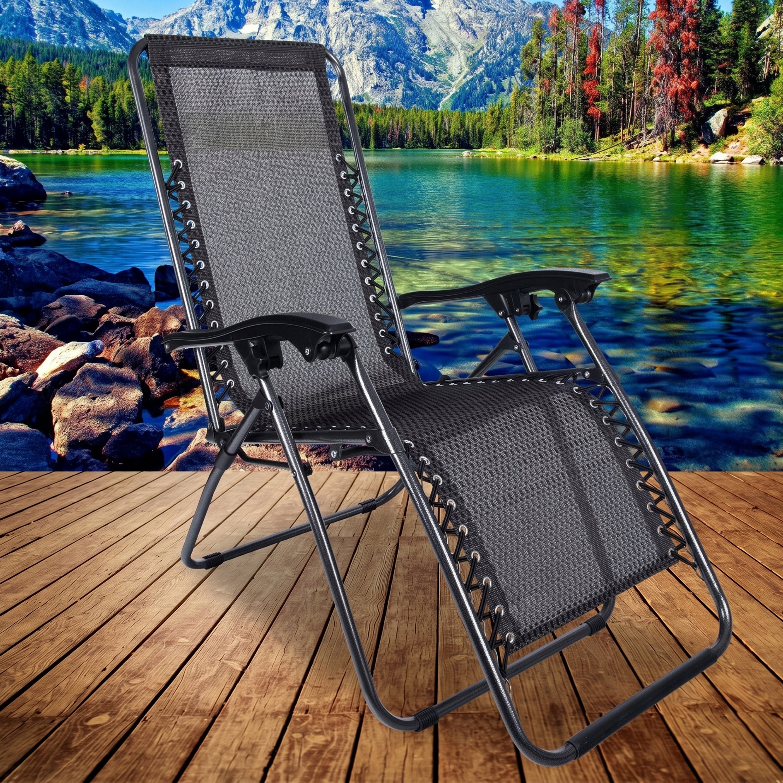 BEACH LOUNGER FOLDING HIKING Comfortable Relaxation ZERO GRAVITY Manufacturer code L66Z