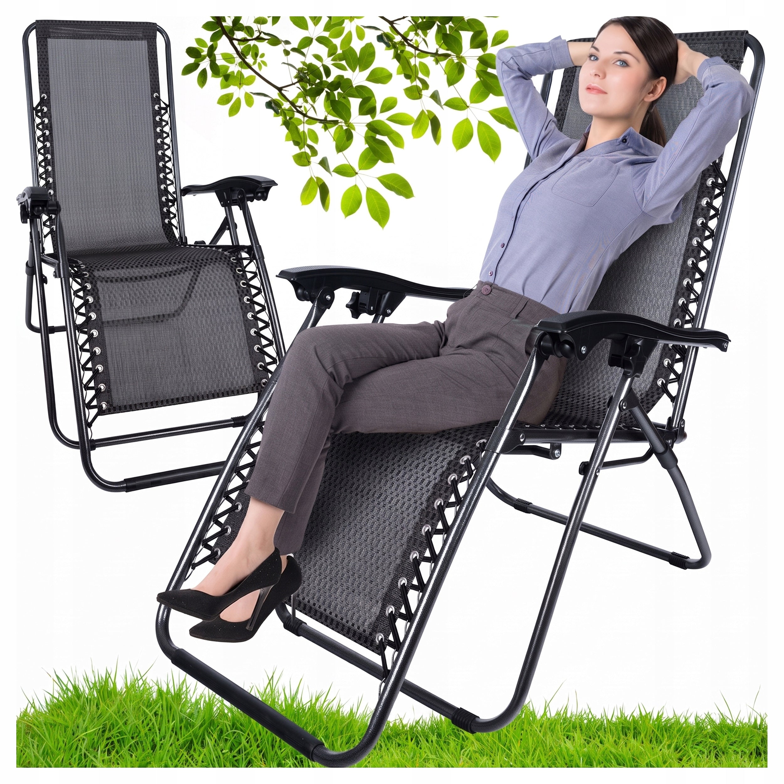 BEACH LOUNGER FOLDING HIKING Comfortable Relaxation ZERO GRAVITY