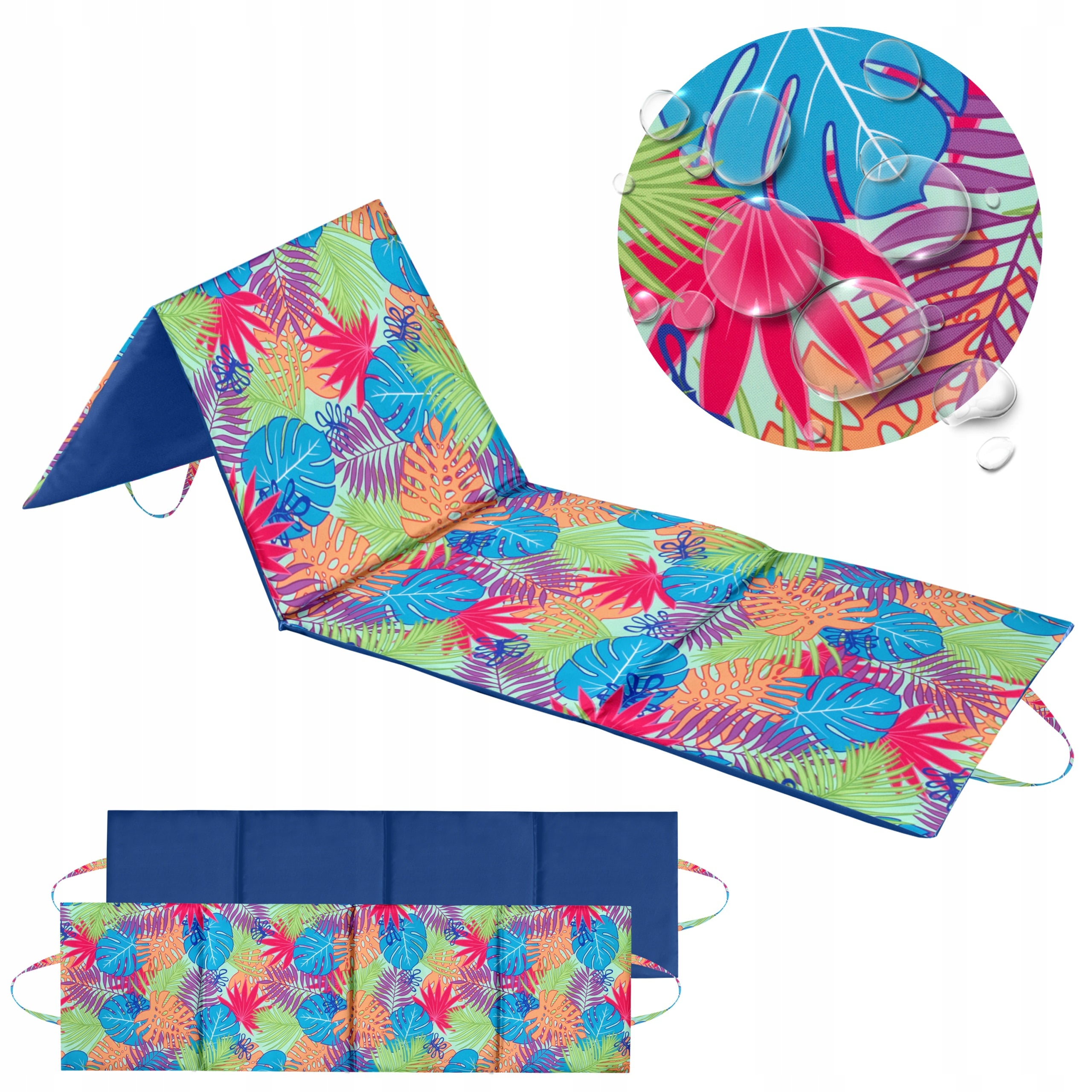 BEACH MAT FOR ROCK BEACHES THICK LARGE XXL FOLDING MAT 180x50 CM Packaging status original