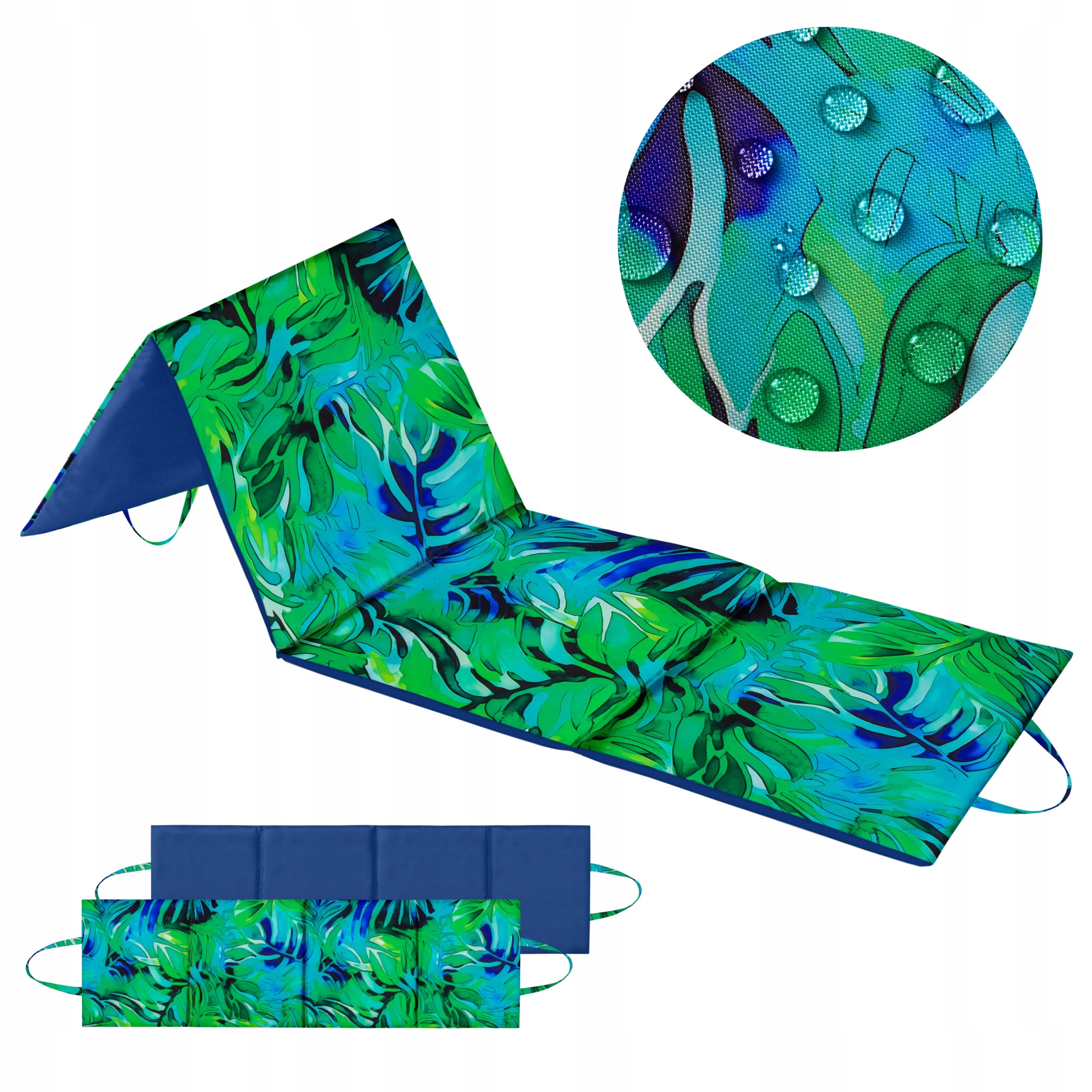 BEACH MAT FOR ROCKY BEACHES THICK LARGE XXL FOLDING MAT 180x50 CM Color multicolor