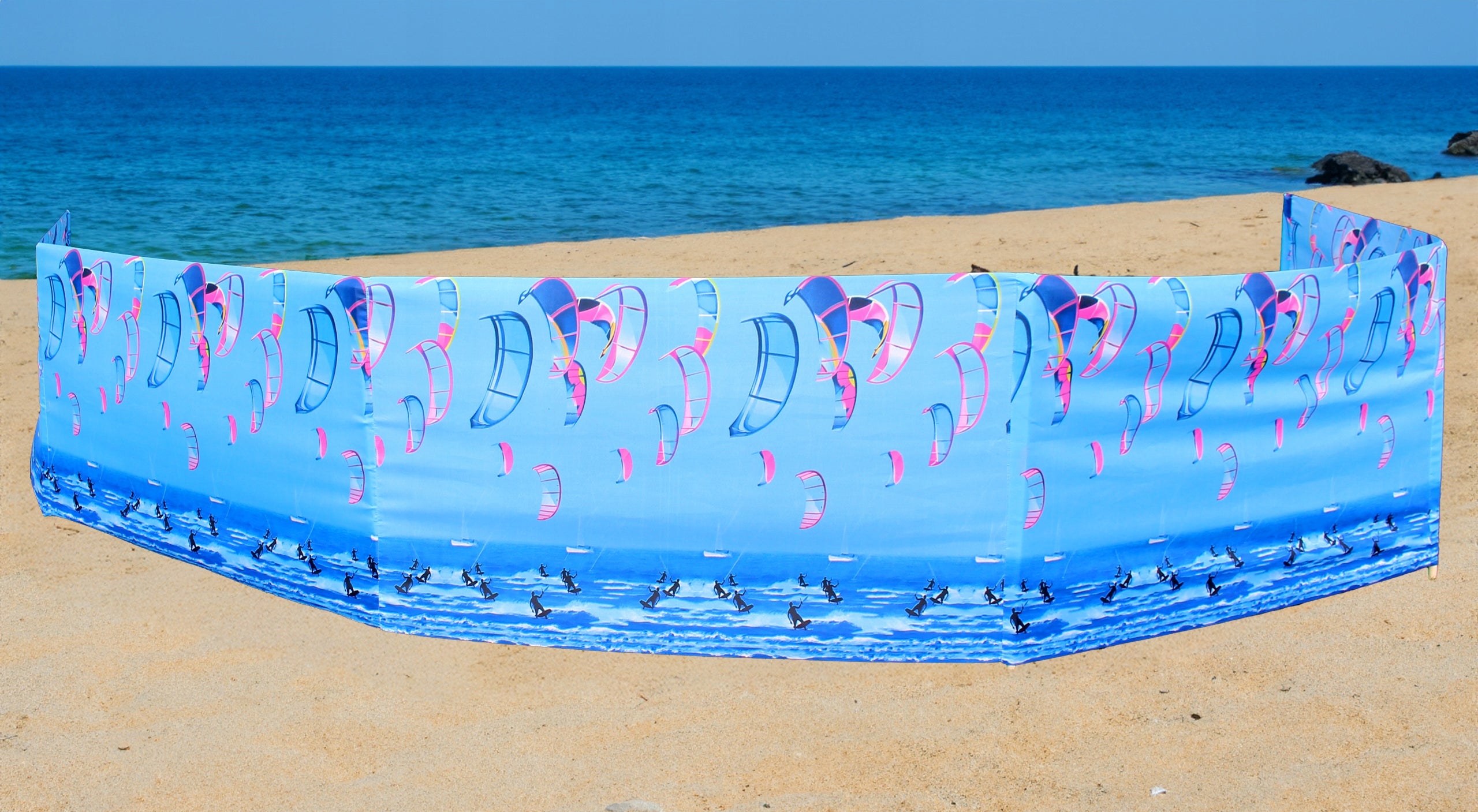 BEACH SCREEN 16M FOR BEACHES SCREENS 16 METER SEA POLISH MANUFACTURER J&W Color multicolor