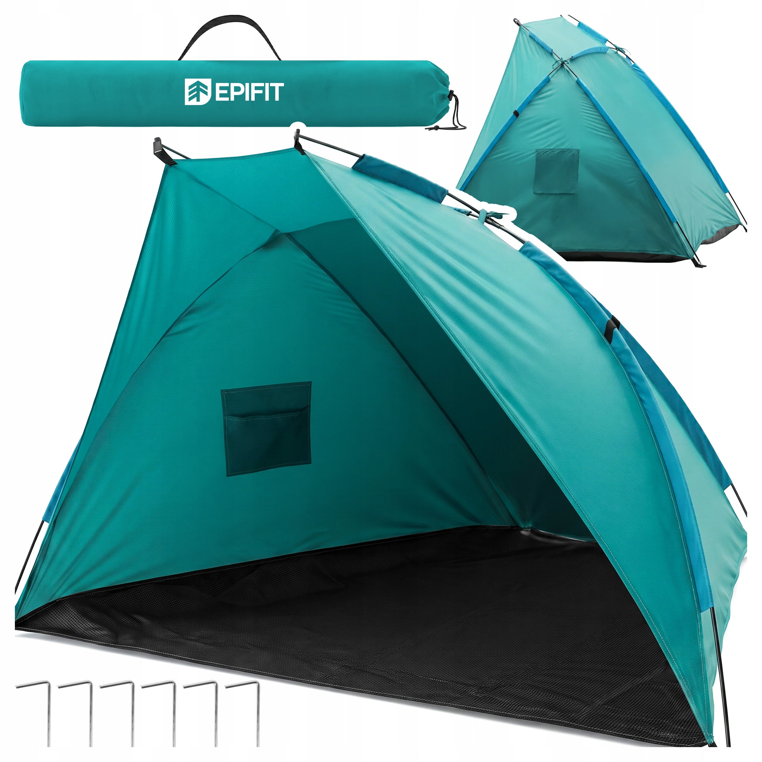 BEACH TENT FOR UNFOLDING SCREEN LIGHT FIBERGLASS HERRING LINKS