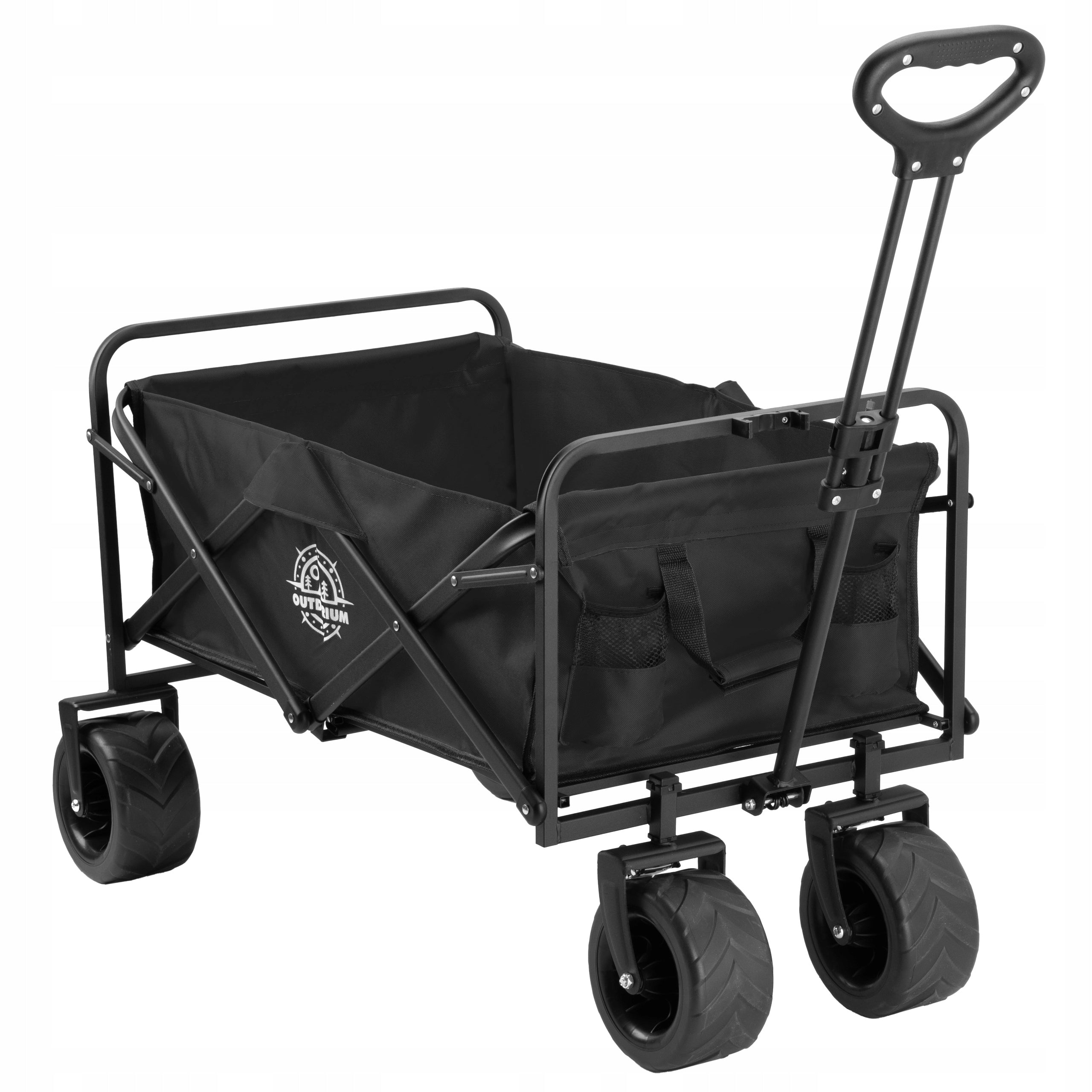 BEACH TROLLEY GARDEN TRANSPORT TOURIST FOLDING TO THE BEACH 4 WHEELS Capacity 106 l
