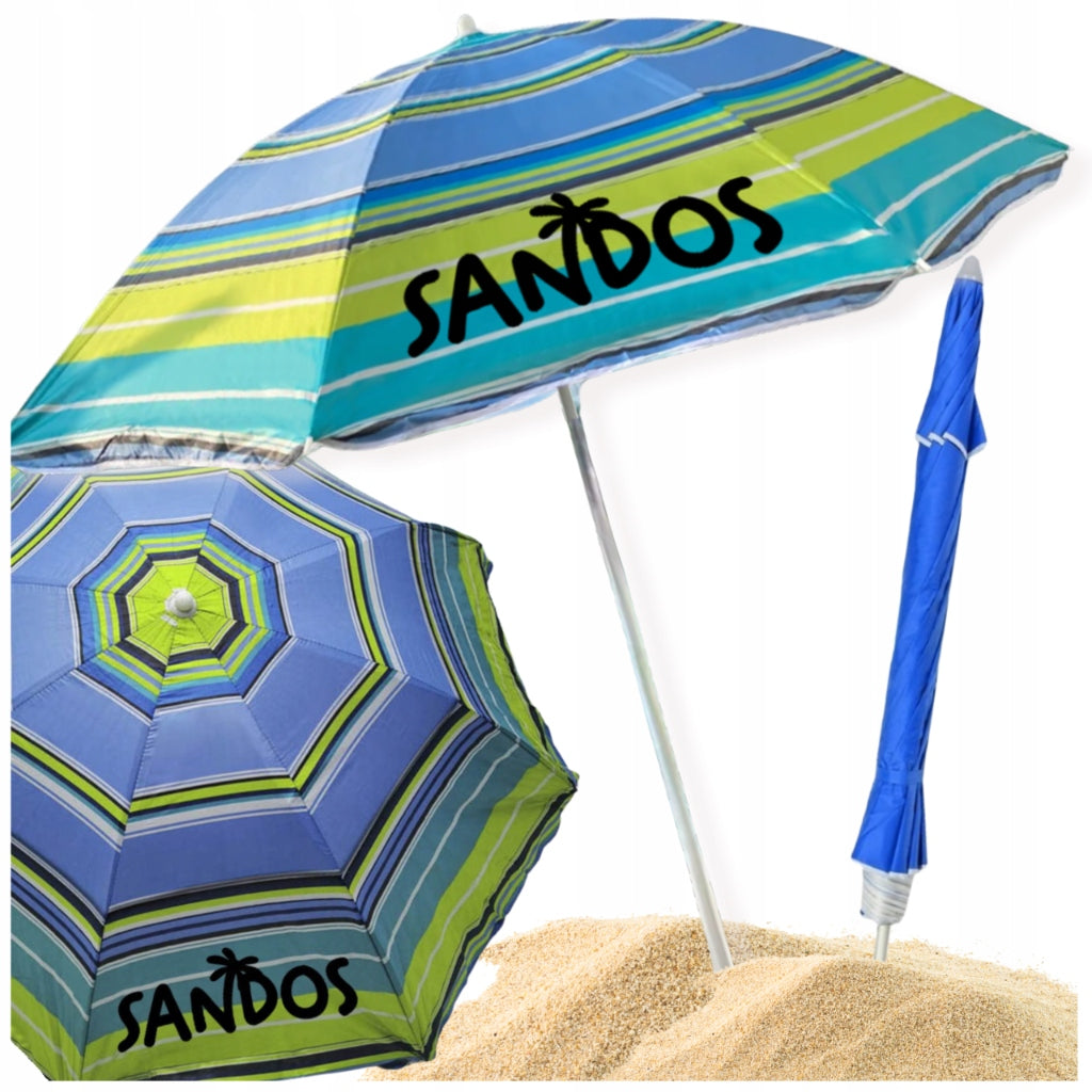 BEACH UMBRELLA FOLDING GARDEN DOUBLE UV BROKEN WATERPROOF COVER