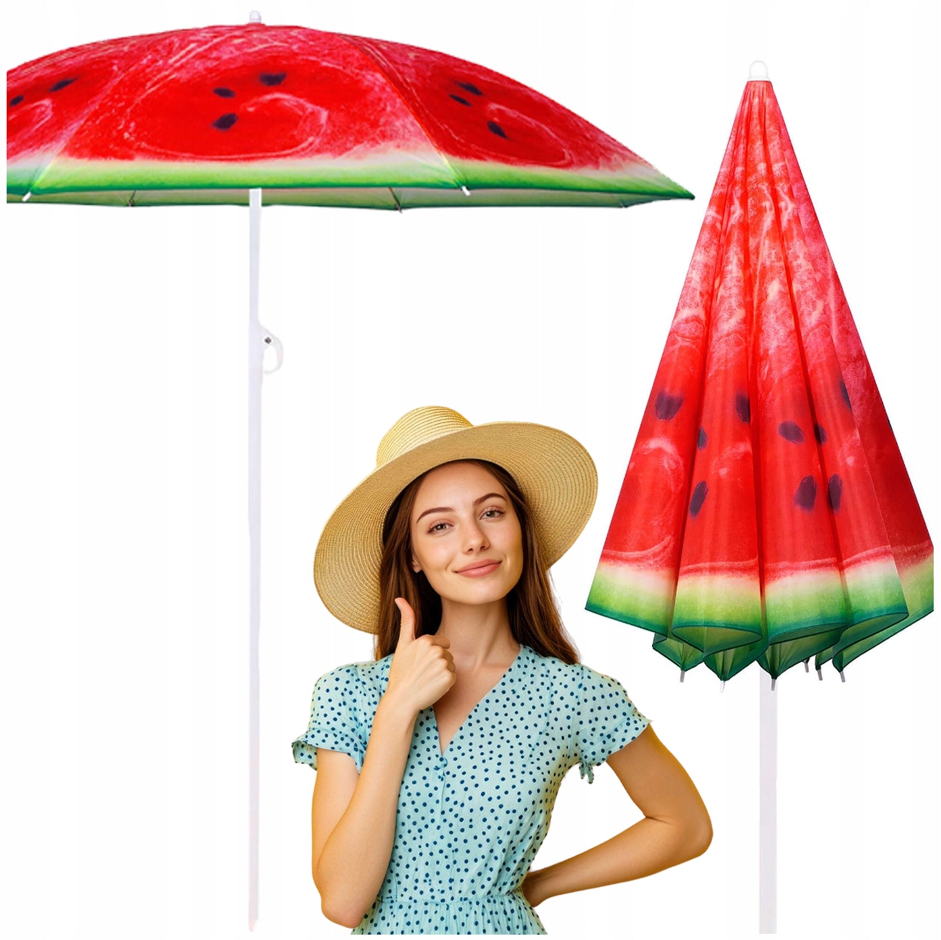 BEACH UMBRELLA GARDEN BEACH LARGE BROKEN FOLDING 180cm BALCONY STRONG