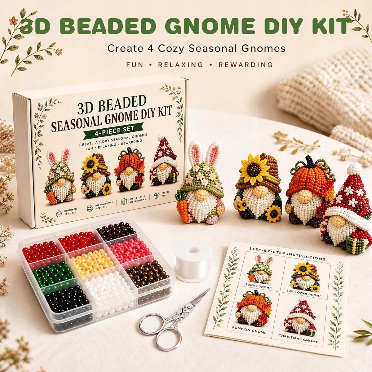 BEADS SET 3D LEPRECHAUN FIGURINE DIY ORNAMENTS DECORATION LARGE Manufacturer code 5908182520406