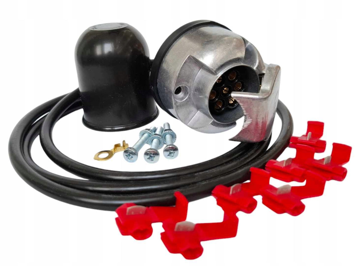 BEAM 7 pin INSTALLATION UNIVERSAL METAL SOCKET + HOOK BALL COVER Manufacturer's catalog number 7PIN-METALOWE