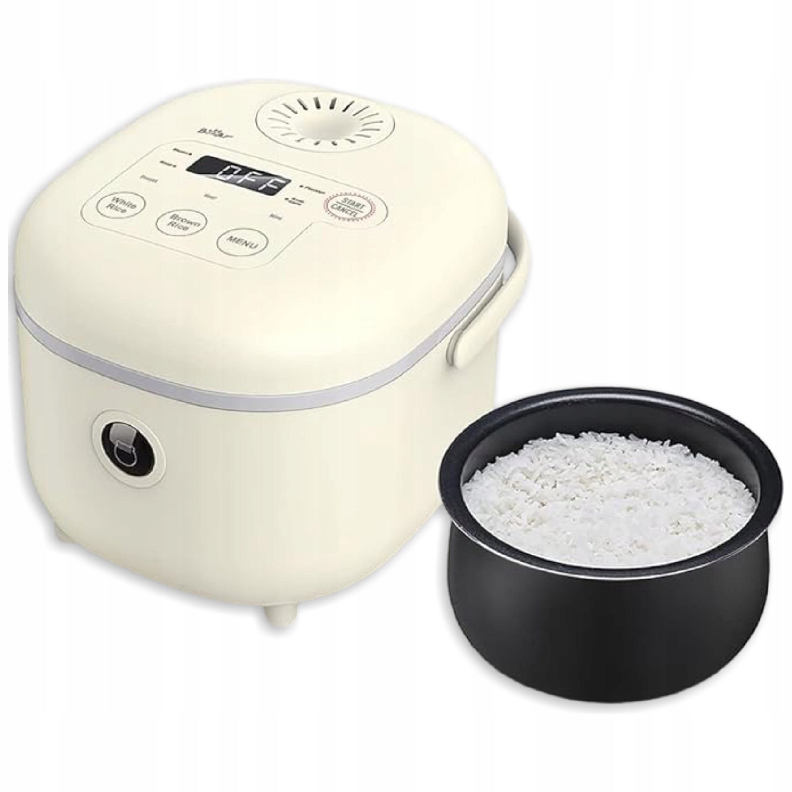 BEAR PRESSURE COOKER FOR RICE 350W MINI STEAMER 6 FUNCTIONS 2L