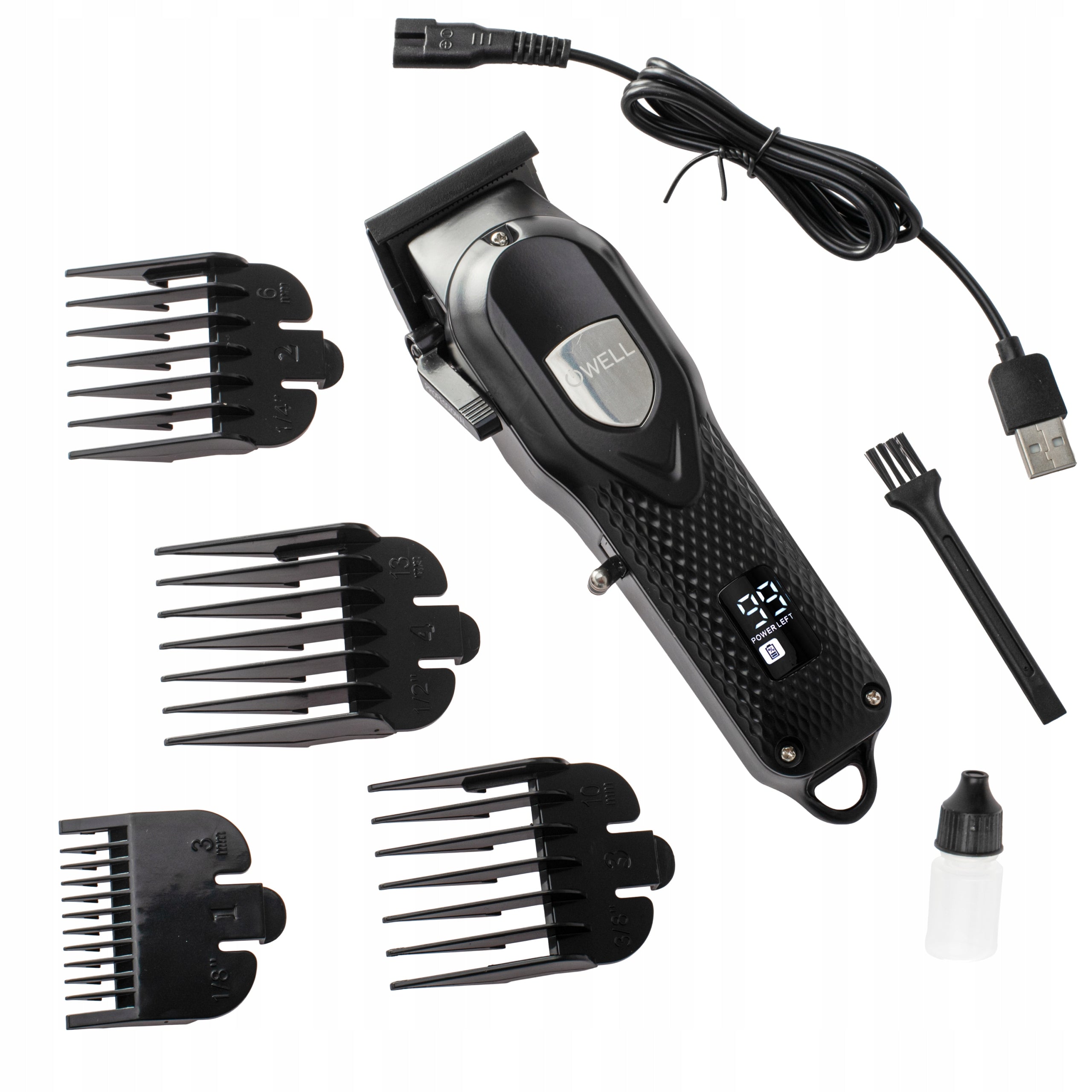 BEARD HAIR CLIPPER BEARD CORDLESS SHAVER LED USB Medical device no