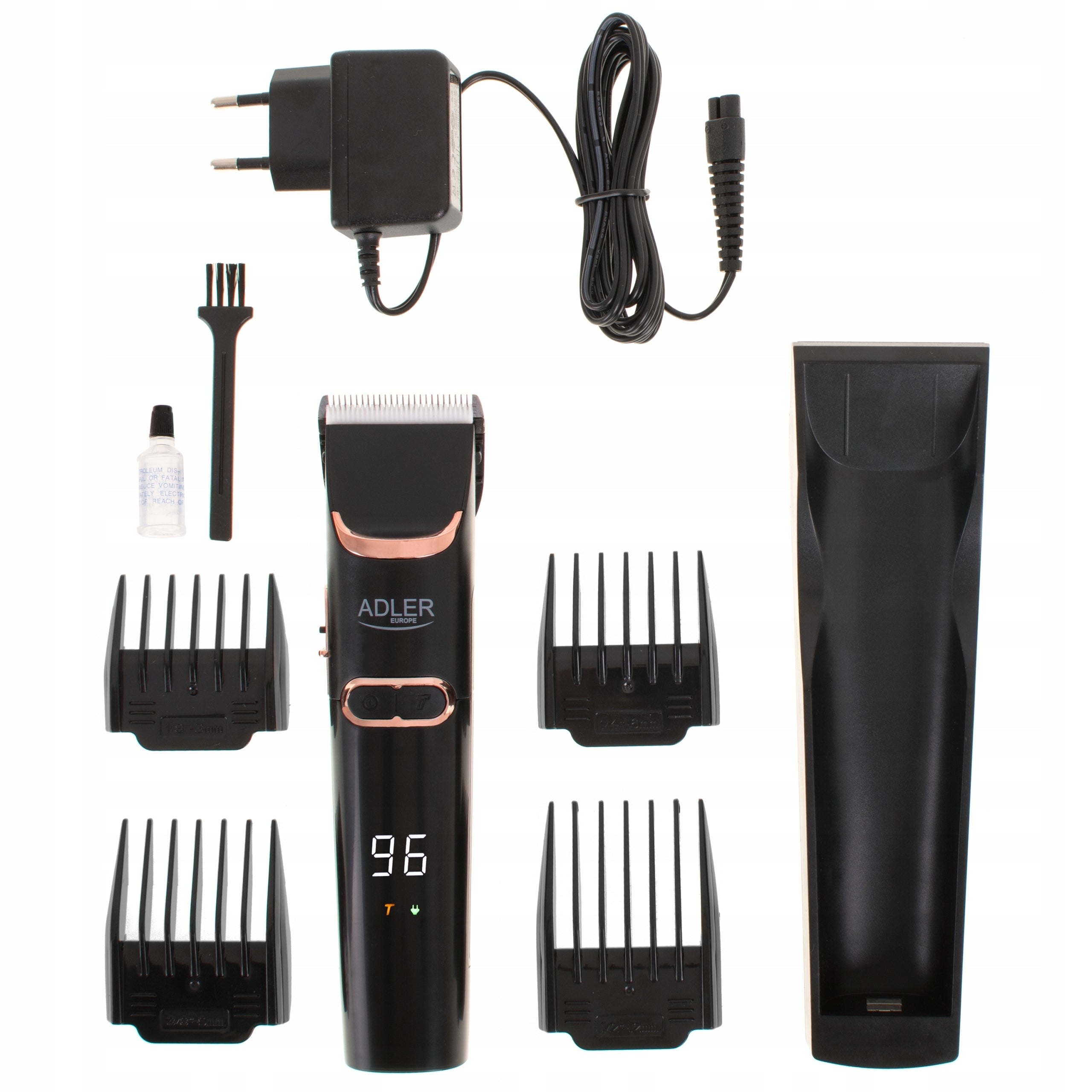 BEARD HAIR CLIPPER WIRELESS PROFESSIONAL LCD Packaging status original