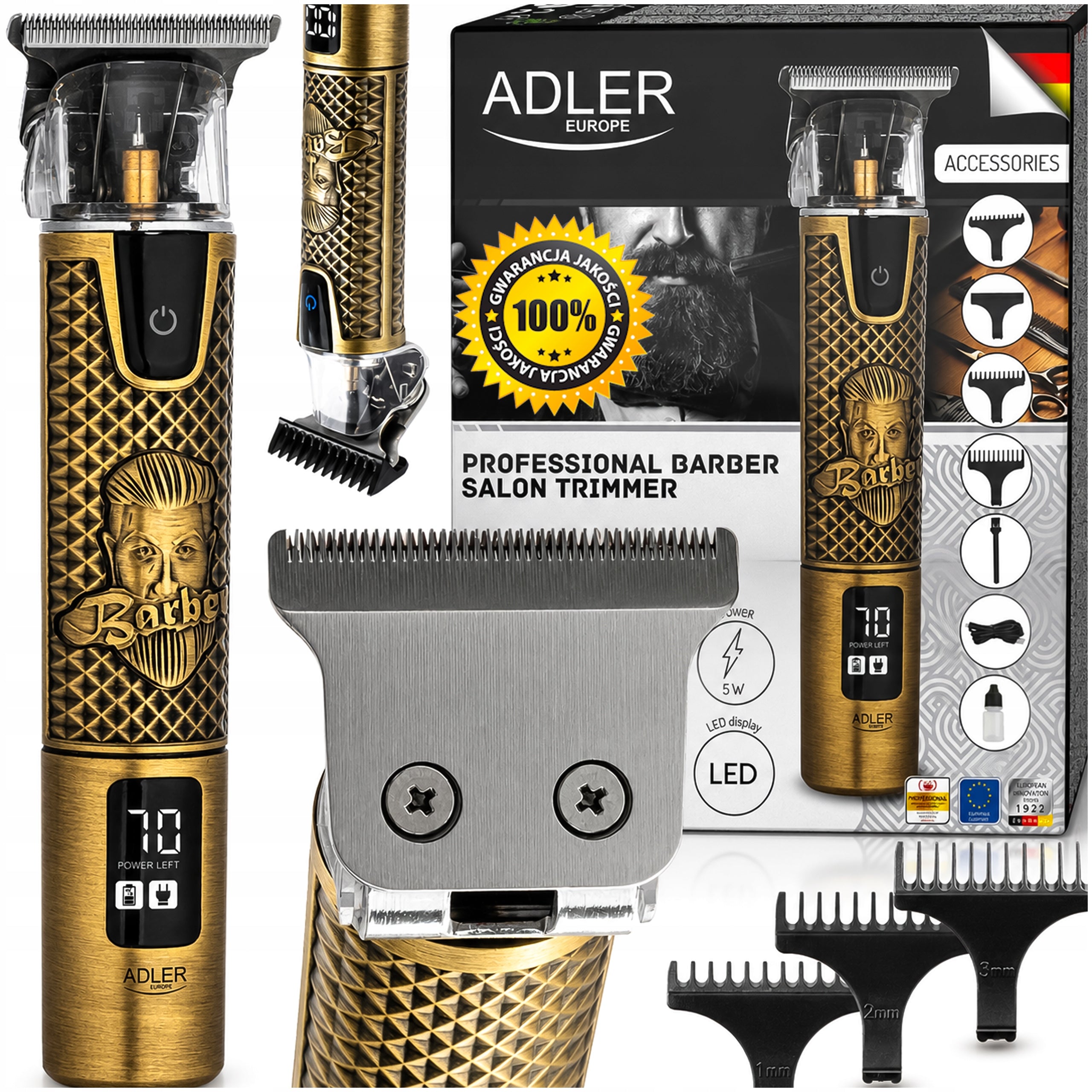 BEARD TRIMMER HAIR CLIPPER BODY SHAVING HEAD ELECTRIC