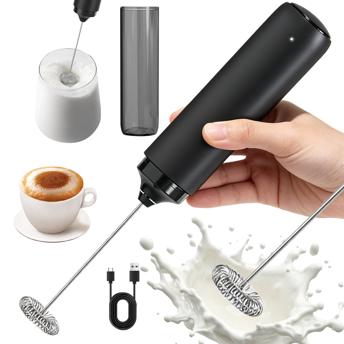 BEATER ELECTRIC MIXER MULTIFUNCTIONAL FOR CAPPUCCINO PREPARATION