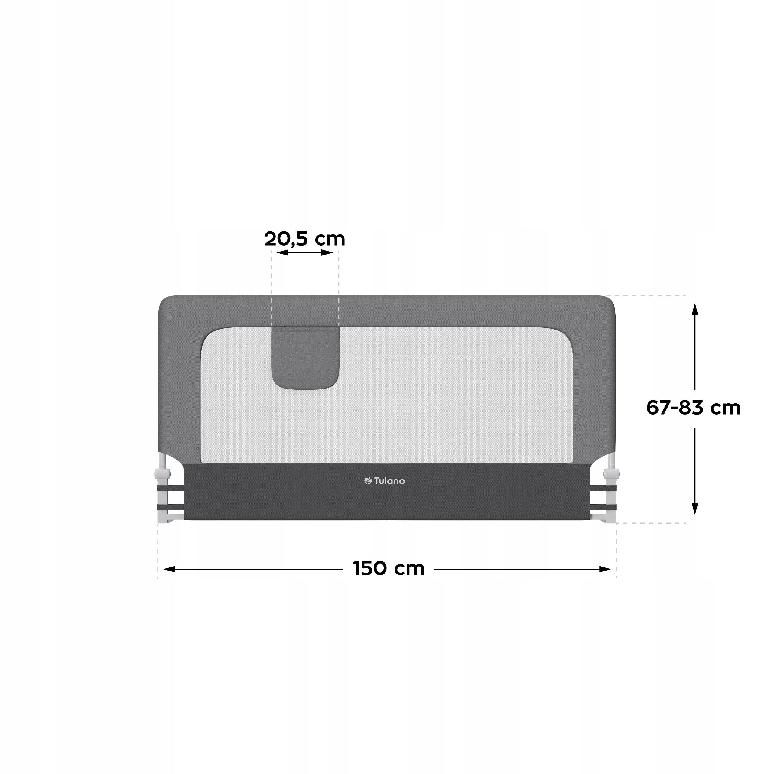 BED BARRIER Tulano Protective FOLDING 150x83cm HIGH Packaging status original