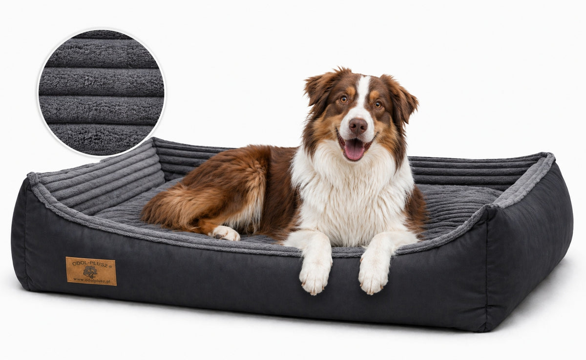 BED COUCH BED PLAYPEN FOR BIG DOG 120x80 CORDUROY AND WATERPROOF
