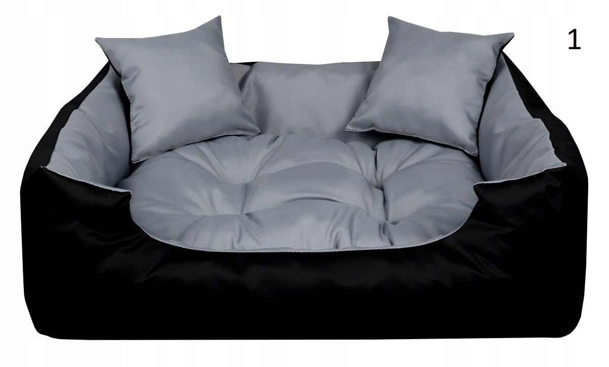 BED COUCH PLAYPEN 75x65 WATERPROOF pillowS LIGHT GREY Manufacturer code 900