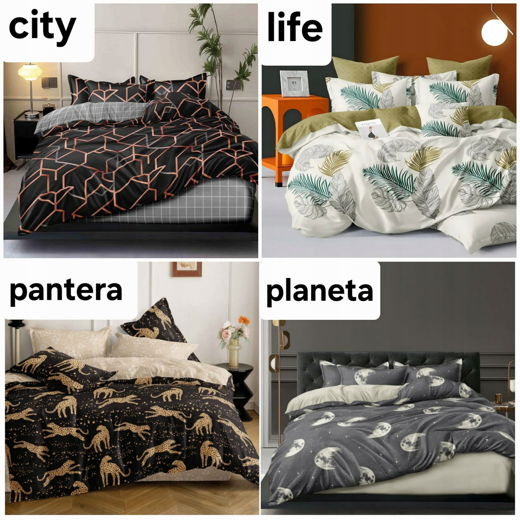BED LINEN COTTON 160x200 pillowcases + cotton satin sheet Manufacturer code Homeme