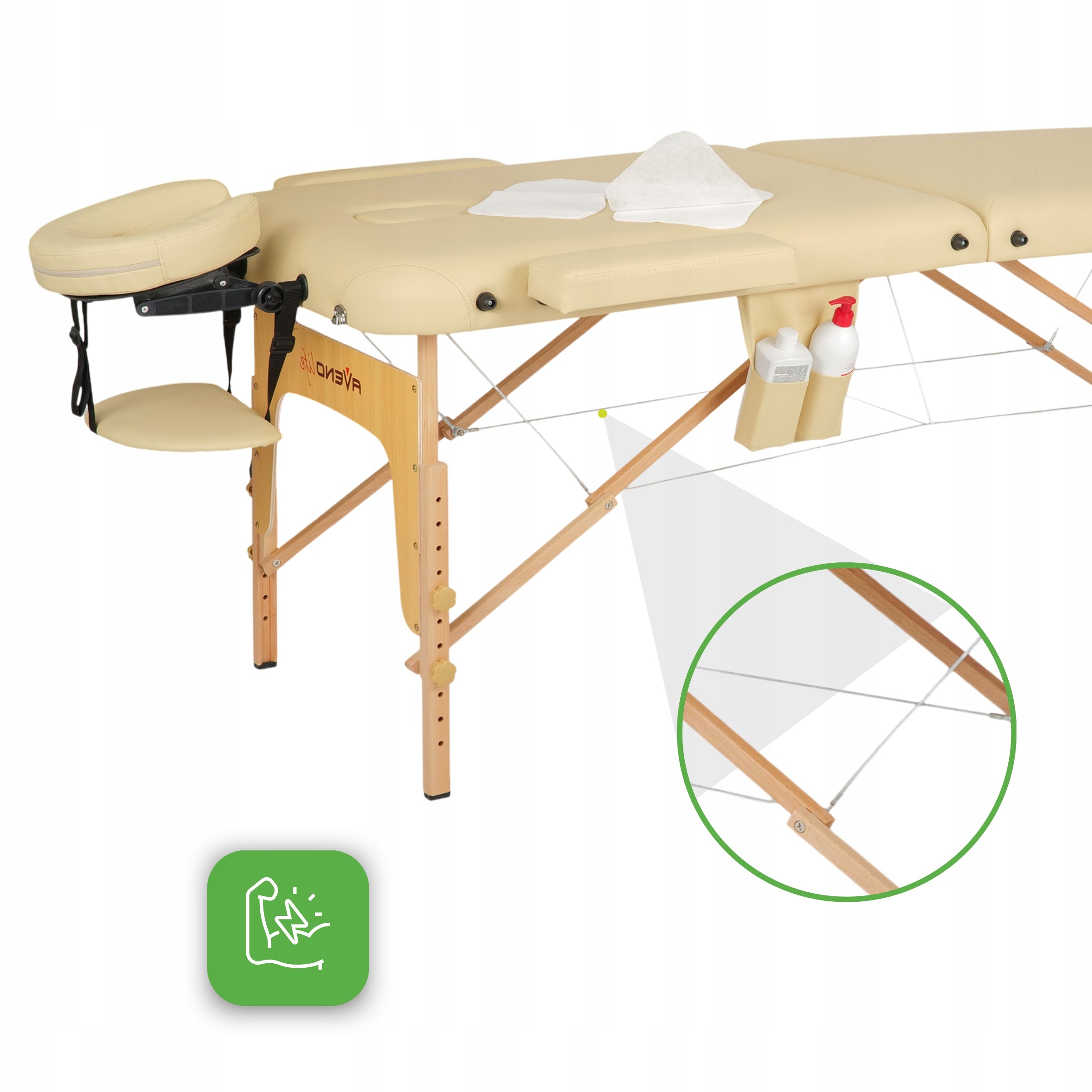 BED MASSAGE TABLE FOLDING PORTABLE SOFA 70 CM COVERHABYS Medical device type medical device or in-vitro diagnostic medical device