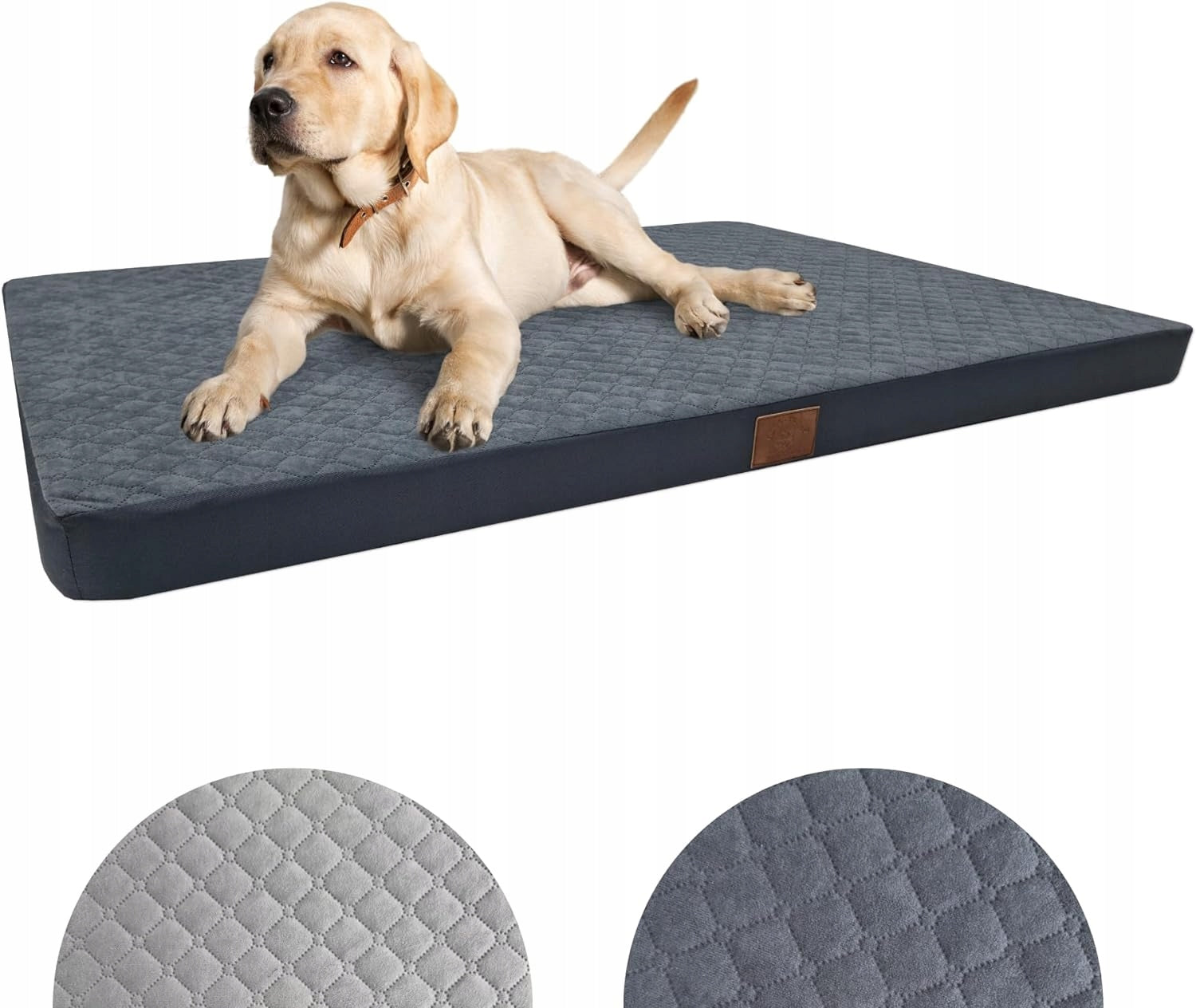 BED MATTRESS DOG 120x80x7cm. LARGE BED XXL - GRAPHITE MAT