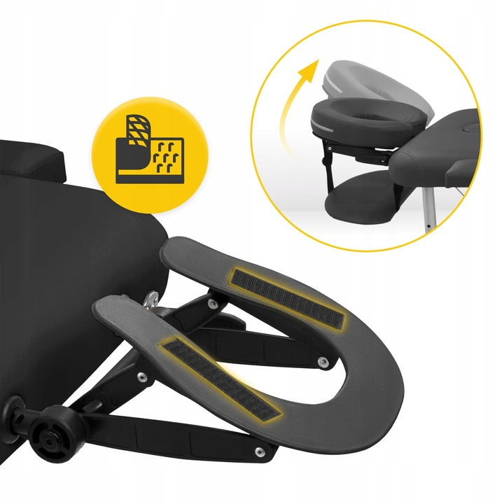 Masažinis stalas Fluxar MS-009, juodas, 213x60cm