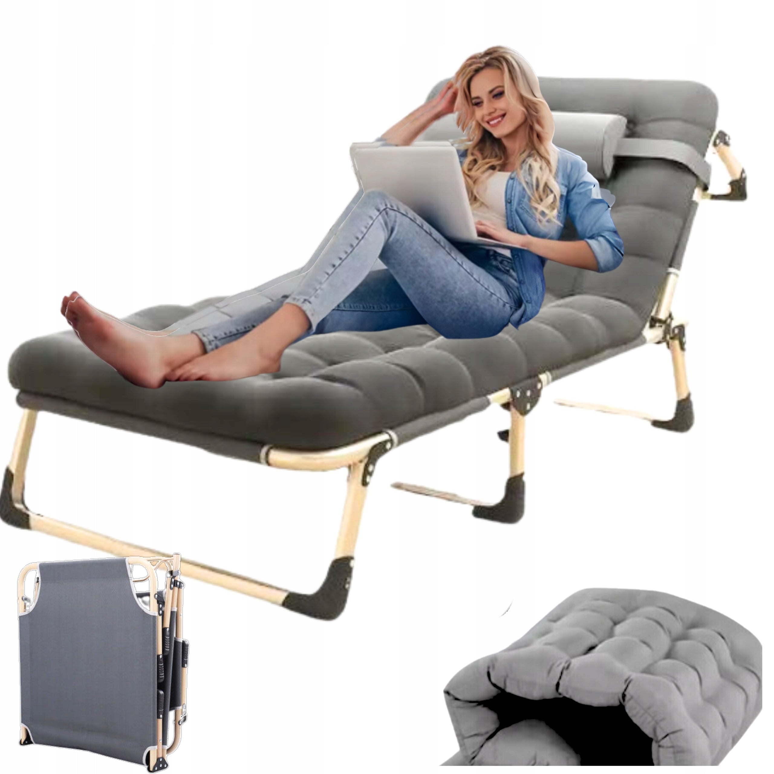 BED with mattress pillow HIKING BED FOLDING FIELD BED COMFORTABLE Manufacturer code ŁÓŻKO TURYSTYCZNE SKŁADANE POLOWE