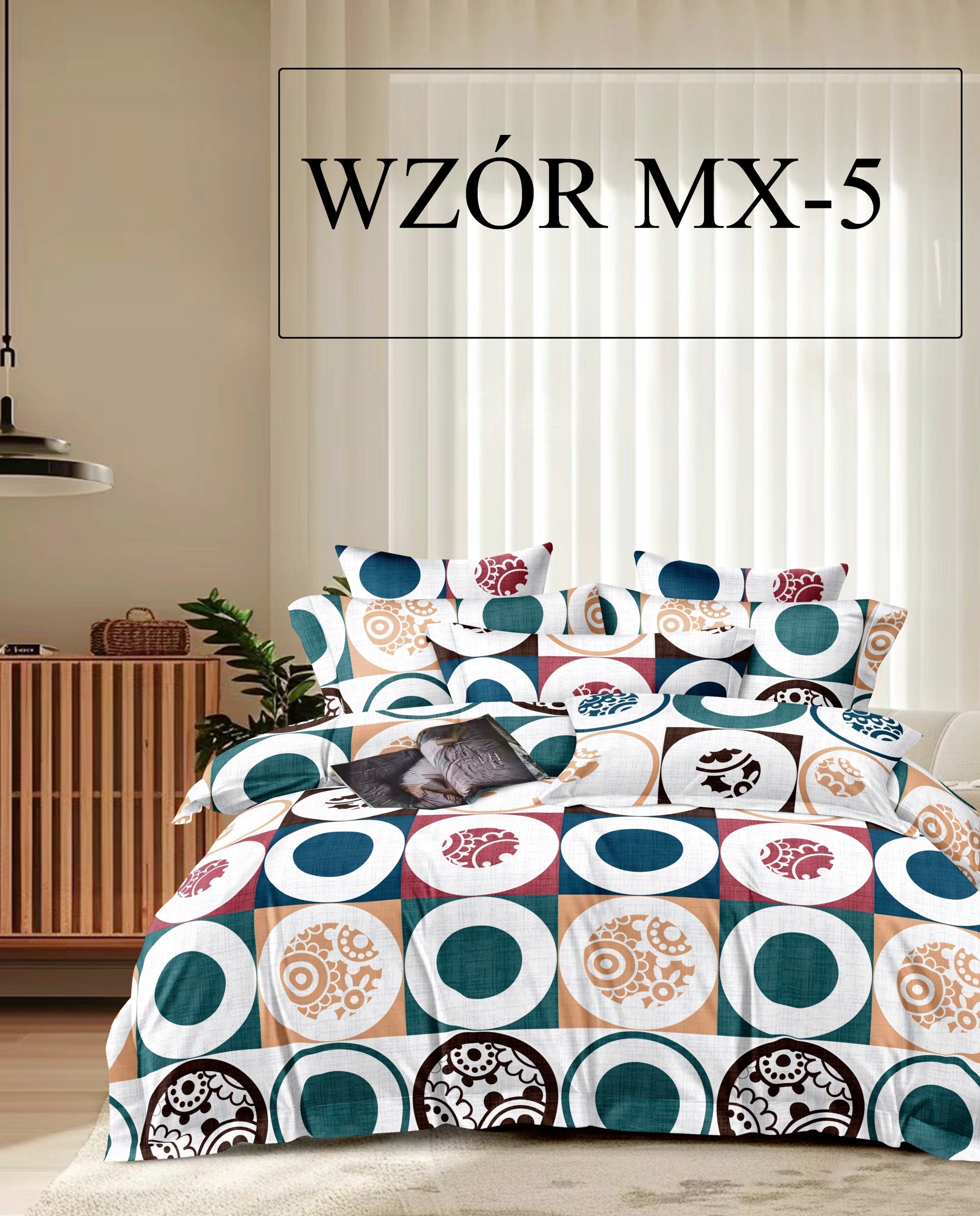 BEDDING 160x200 ANTI-ALLERGIC +2x PILLOWCASE 70x80 ZIPPER MICROFIBER PATTERNS Manufacturer code pościel 160x200 + 2x poszewka 70x80 na suwak
