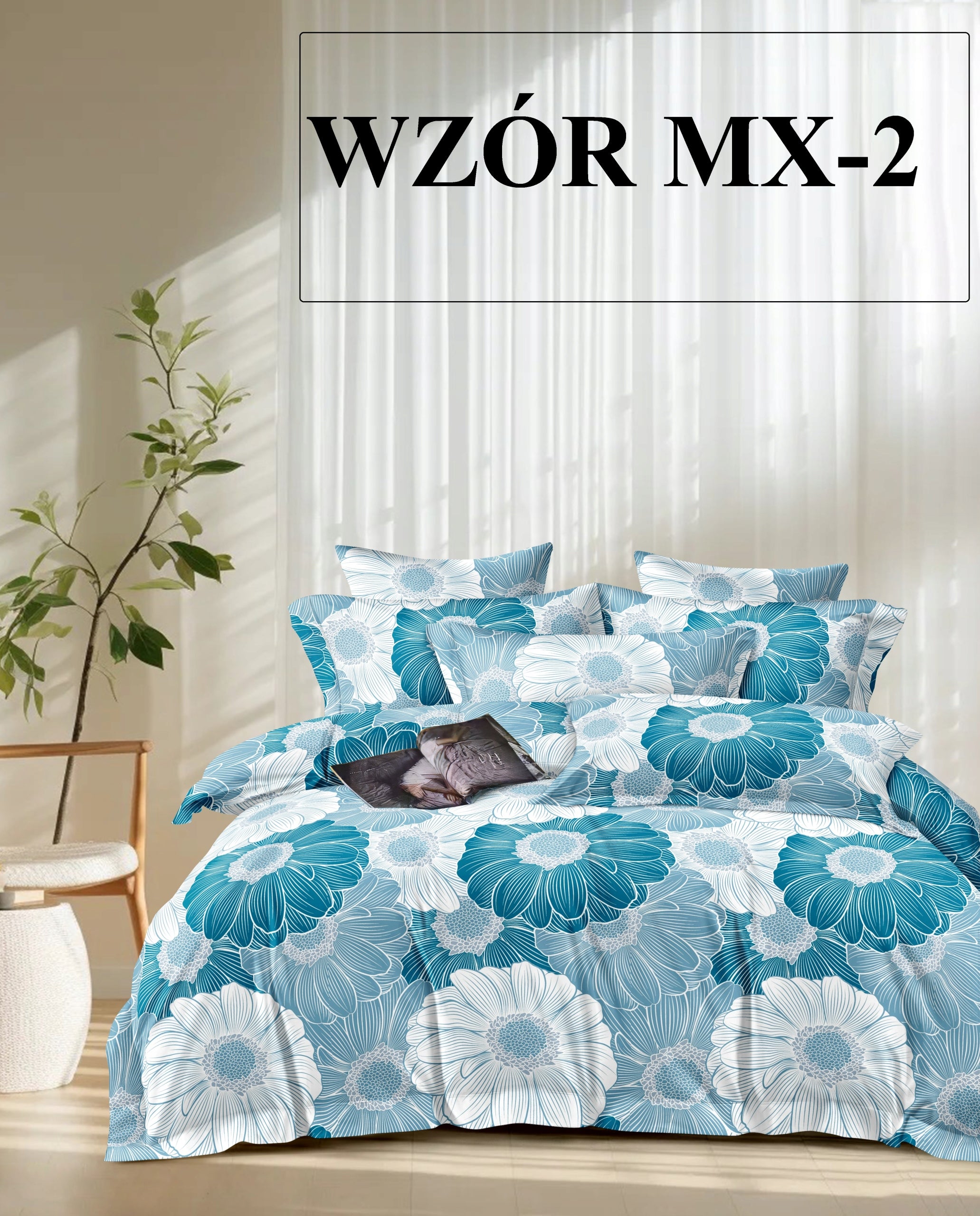 BEDDING 160x200 ANTI-ALLERGIC +2x PILLOWCASE 70x80 ZIPPER MICROFIBER PATTERNS Packaging status original