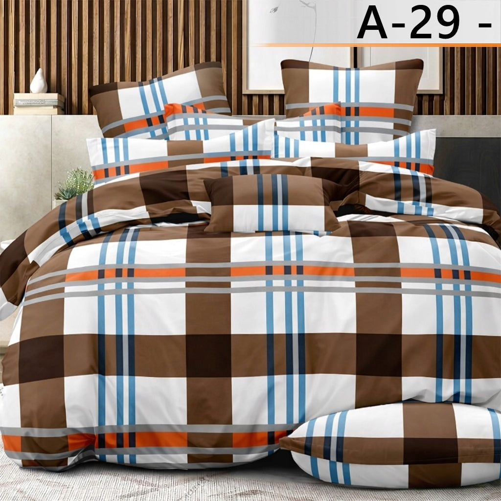 BEDDING 160x200 COTTON BEDDING SET + 2 PILLOWCASES PATTERN A-29 Brand no brand