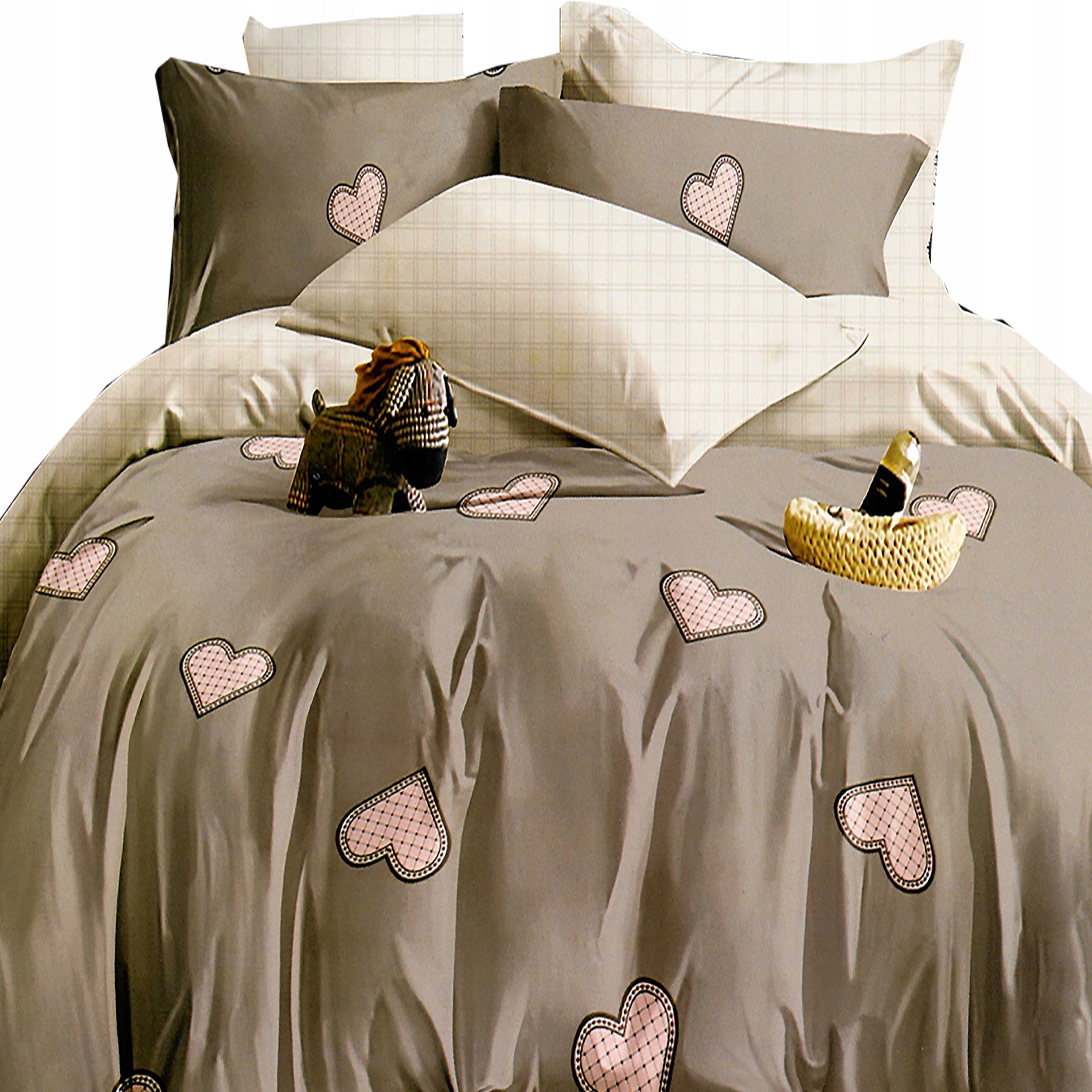 BEDDING SET 200x200 SATIN COTTON 4-PIECES