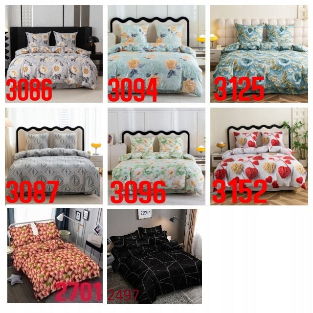 BEDDING SET 200x220 +2xCOVER 70x80 BEDDING MODERN VARIOUS DESIGNS Manufacturer code Pościel 200x220 komplet