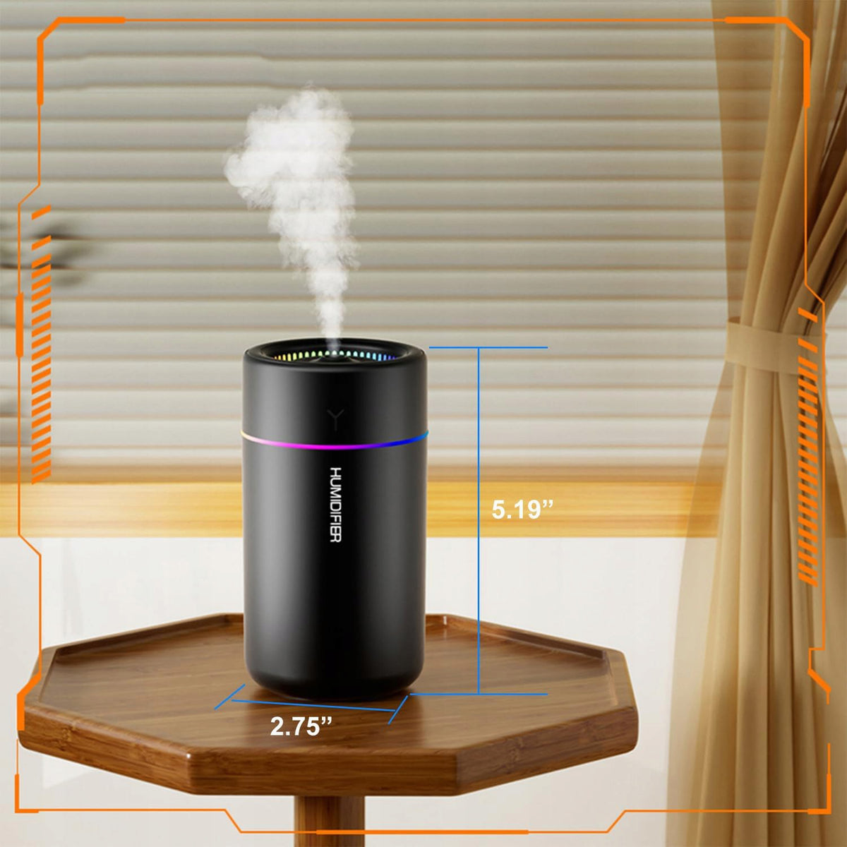 BEDROOM AIR HUMIDIFIER, ETHEREAL DIFFUSER, AROMATHERAPY DIFFUSER Packaging status original