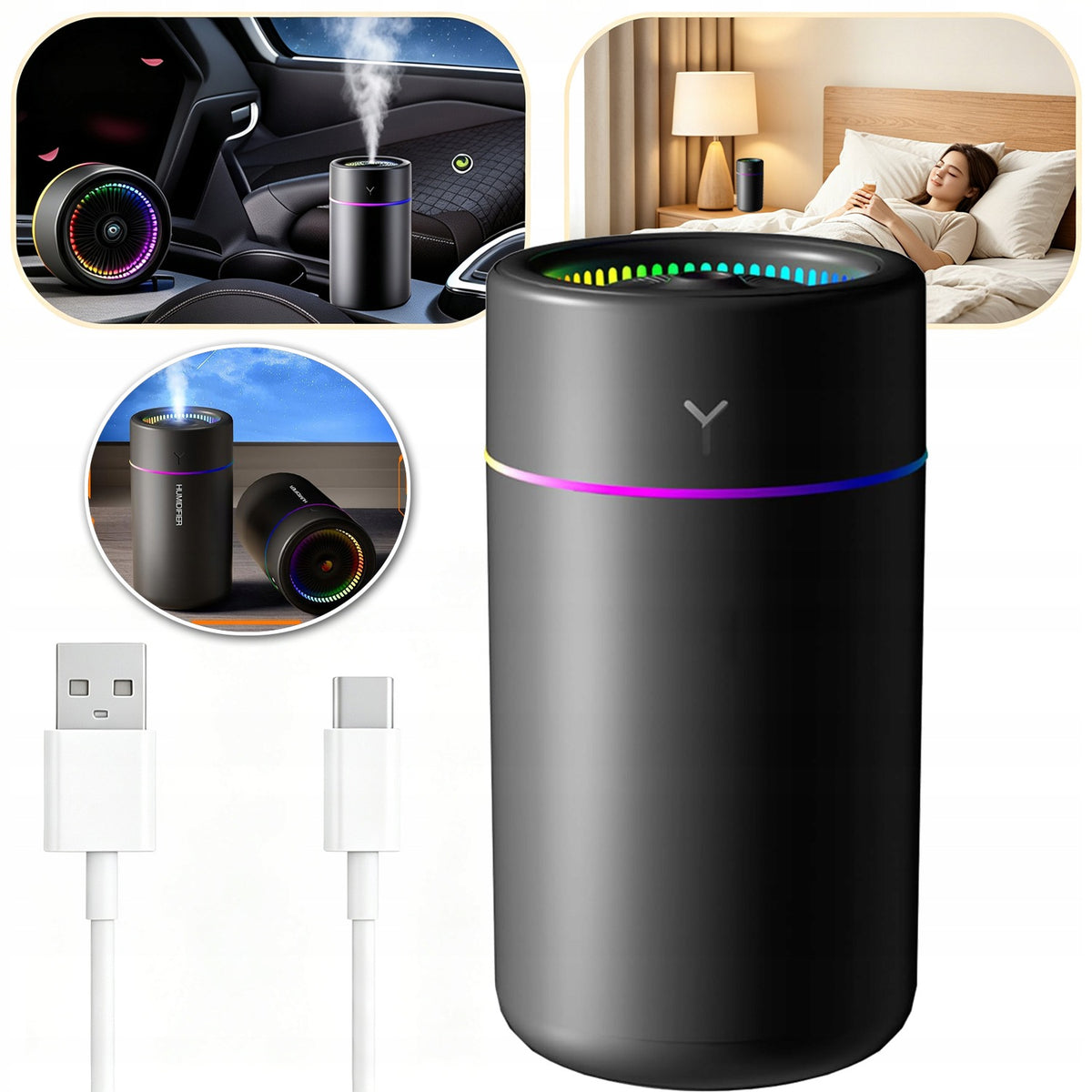 BEDROOM AIR HUMIDIFIER, ETHEREAL DIFFUSER, AROMATHERAPY DIFFUSER