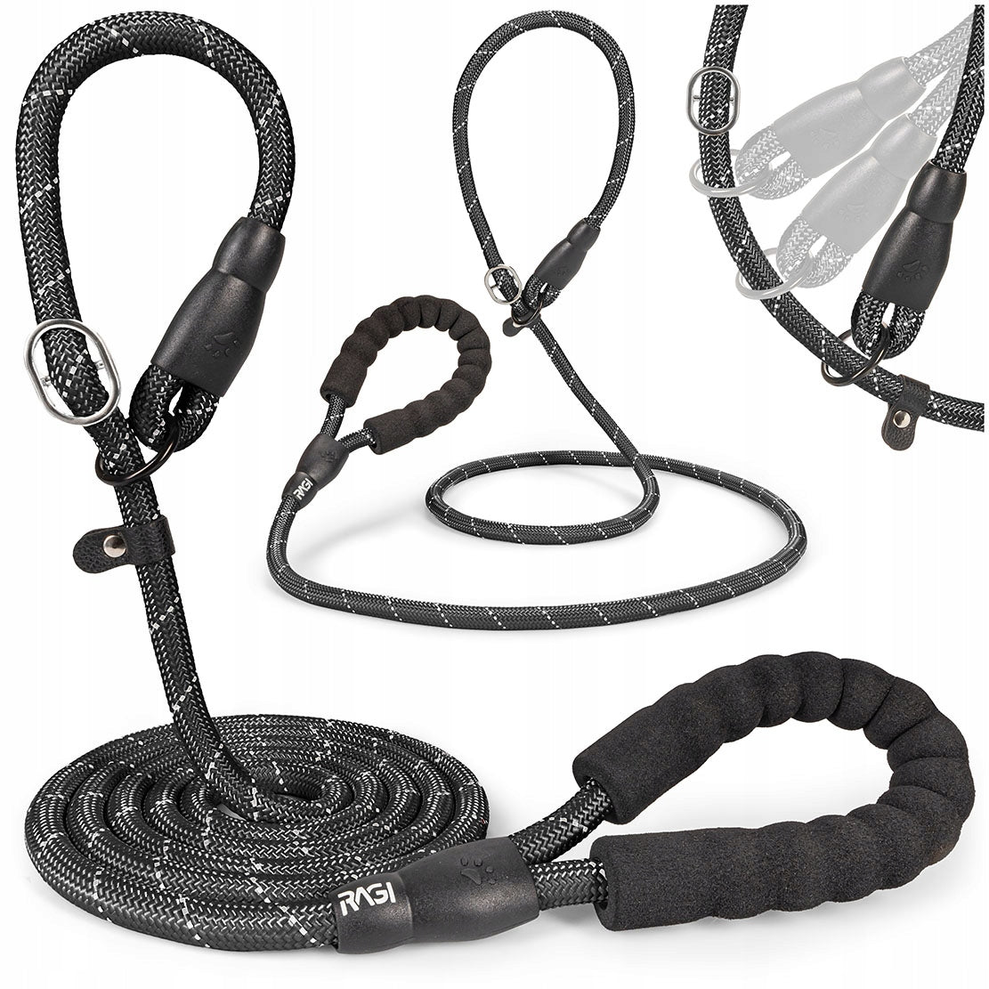 BEHAVIORAL LEASH FOR DOGS WITH ANTI-PRESSURE LOCK RAGI 2,2 m, ø 12 mm