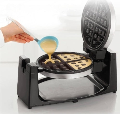 BELGIAN ROTARY WAFFLE IRON 7 INCHES NON-STICK ADJUSTMENT PFOA FREE Packaging status original