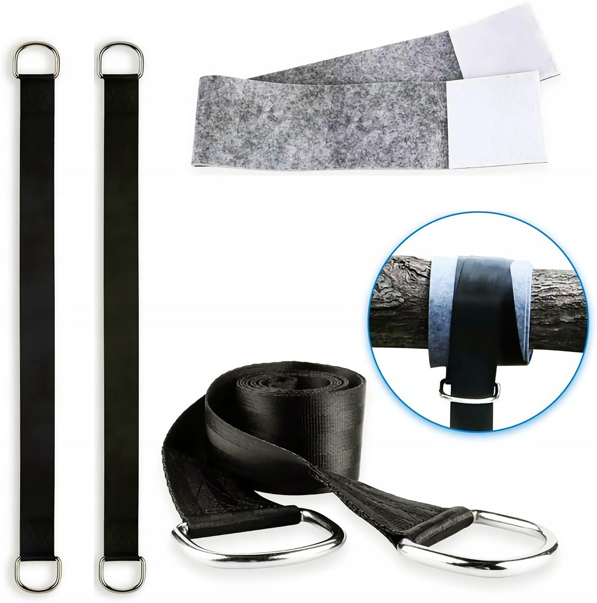BELTS ROPE ATTACHMENT FOR HAMMOCK SWING TAPE CARABINER HOLDER SET OF 2PCS Manufacturer code ZESTAW DO MOCOWANIA HAMAKA