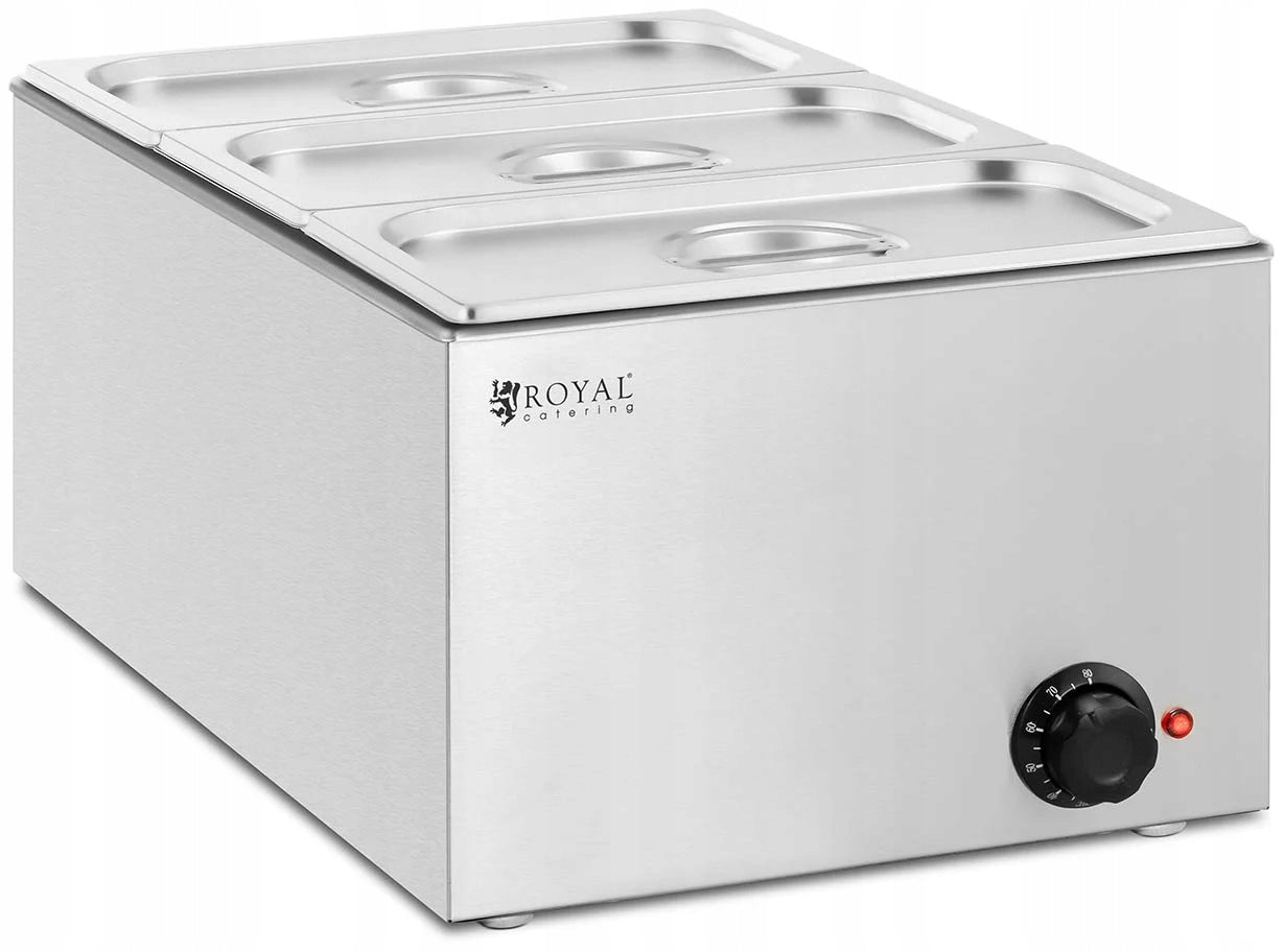 BEMAR CATERING HEATER Royal Catering 3xGN 1/3 Water Lids