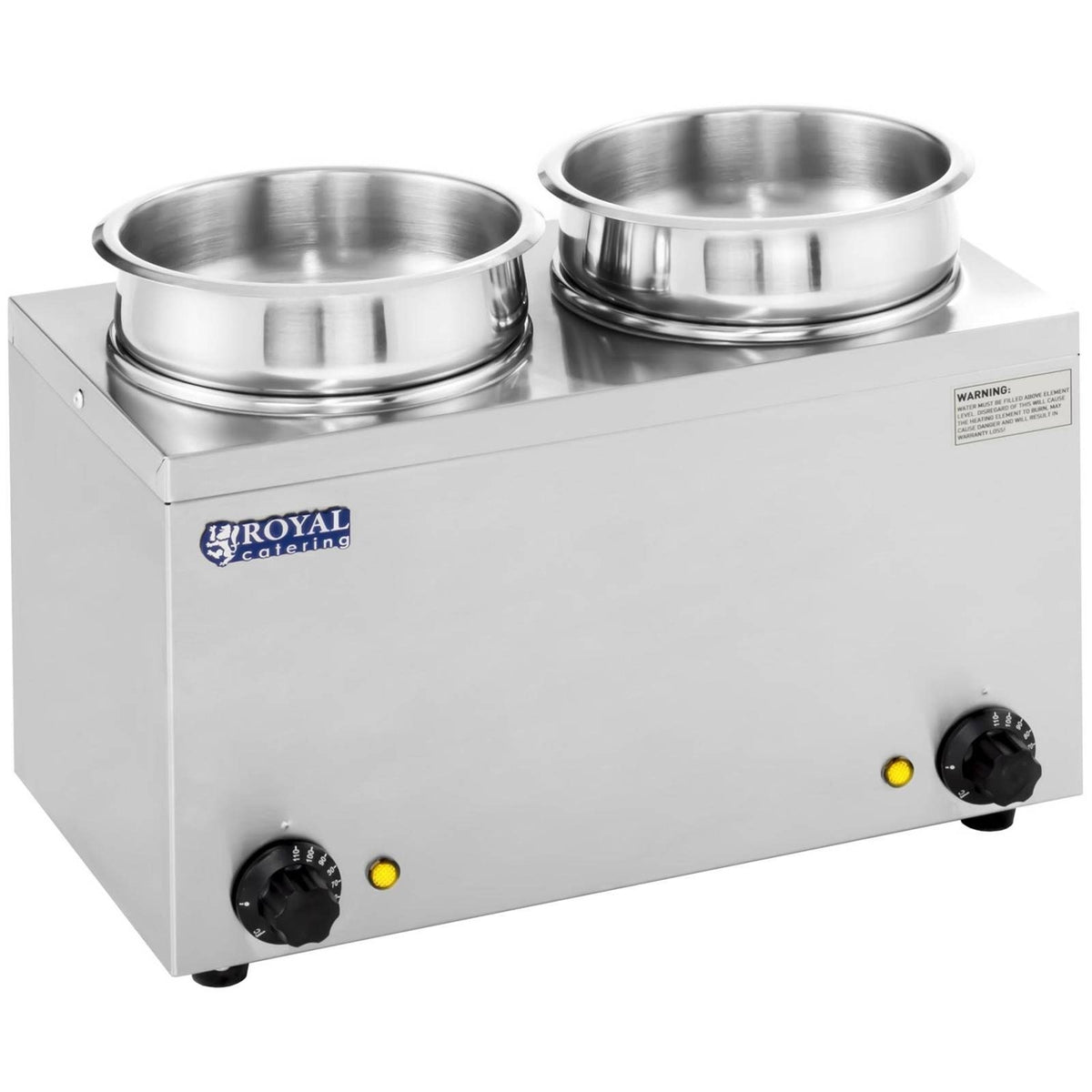 BEMAR HOT POT FOR SOUPS 2 THERMOSTATS CHAMBERS OF 2,75l Brand Royal Catering