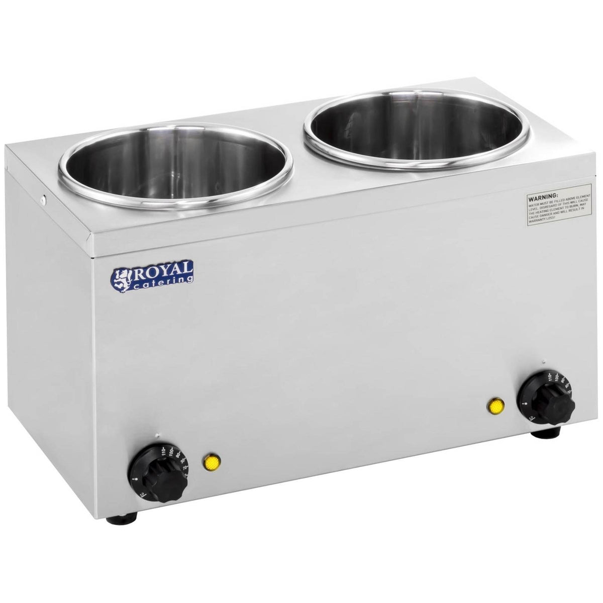 BEMAR HOT POT FOR SOUPS 2 THERMOSTATS CHAMBERS OF 2,75l Model RCBM-2/4R