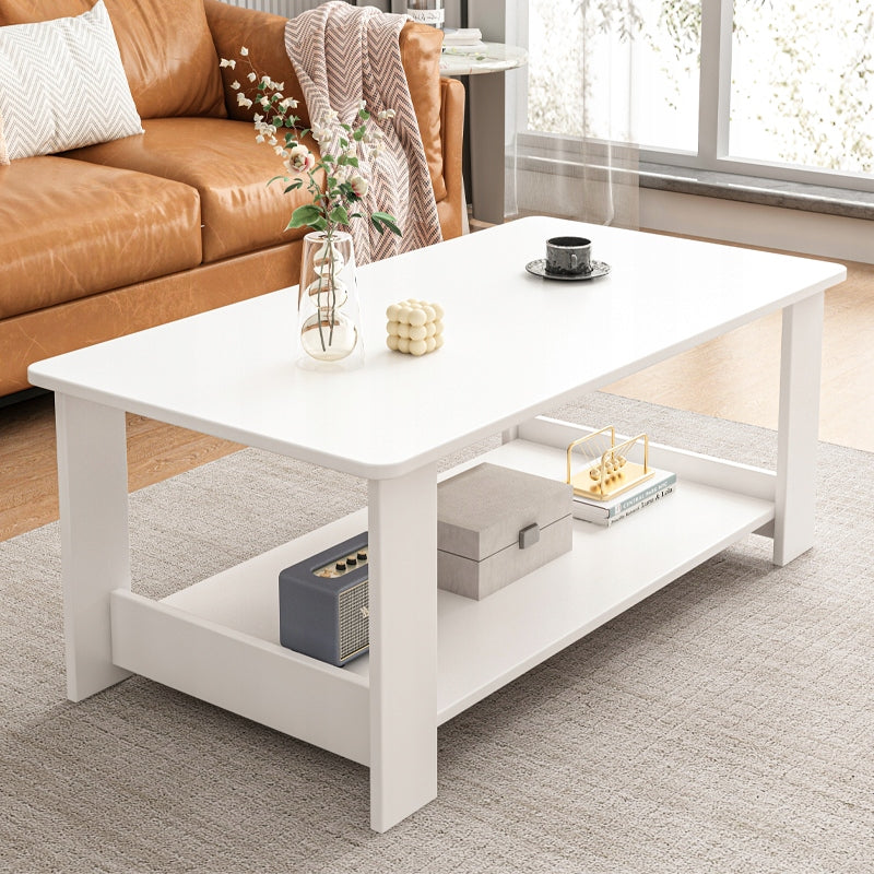 BENCH COFFEE TABLE WHITE MODERN WITH SHELF LIVING ROOM LOFT LARGE 100 CM EAN (GTIN) 5904890434639
