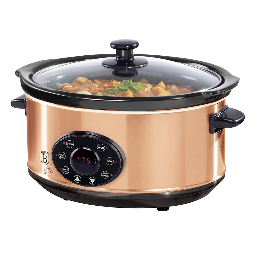 BERLINGERHAUS Pomalý hrnec s poklicí Slow Cooker 3,5 l Black Rose Collectio